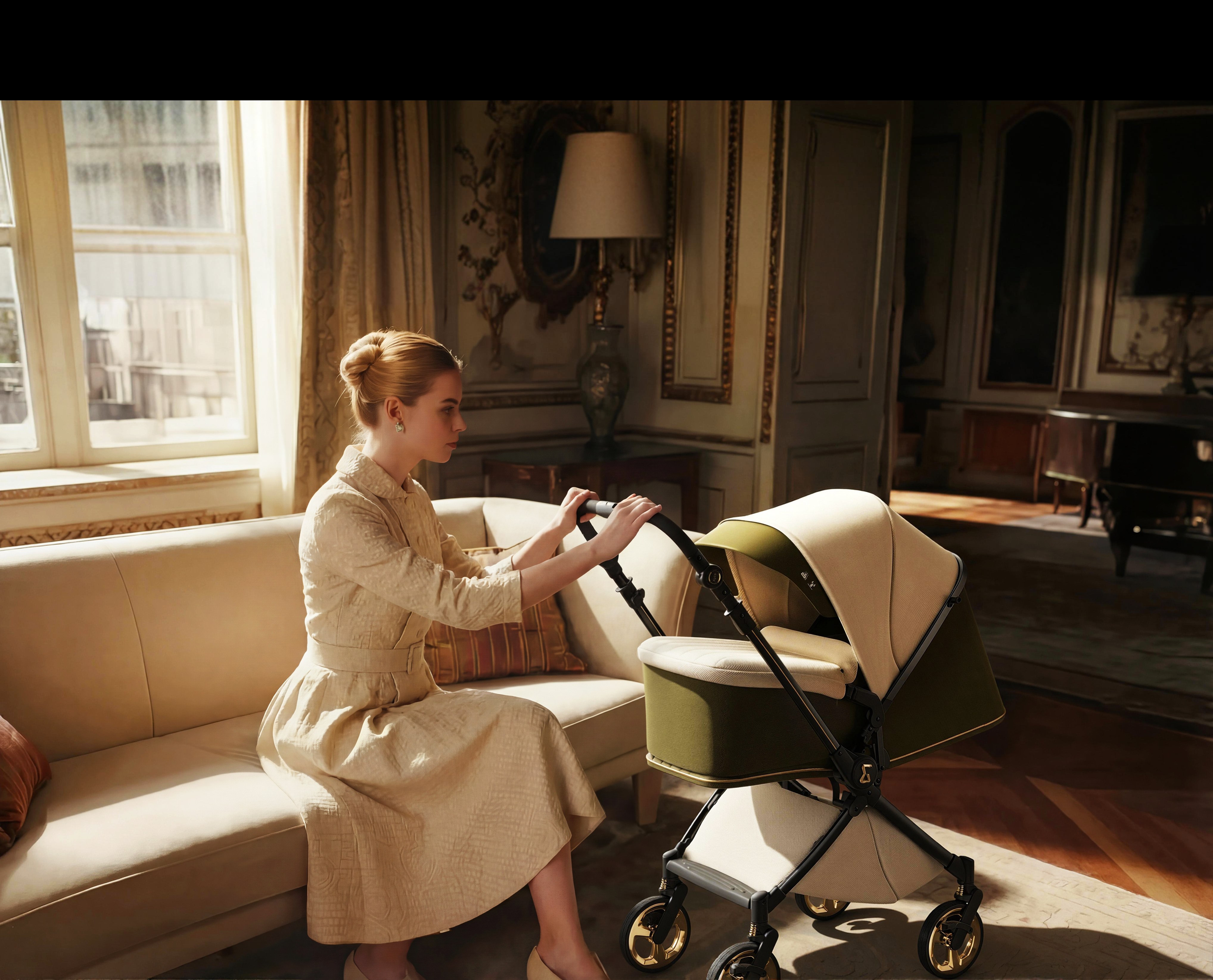 baby carriage，Baby stroller，Roman Holiday，Stroller design，CMF design，