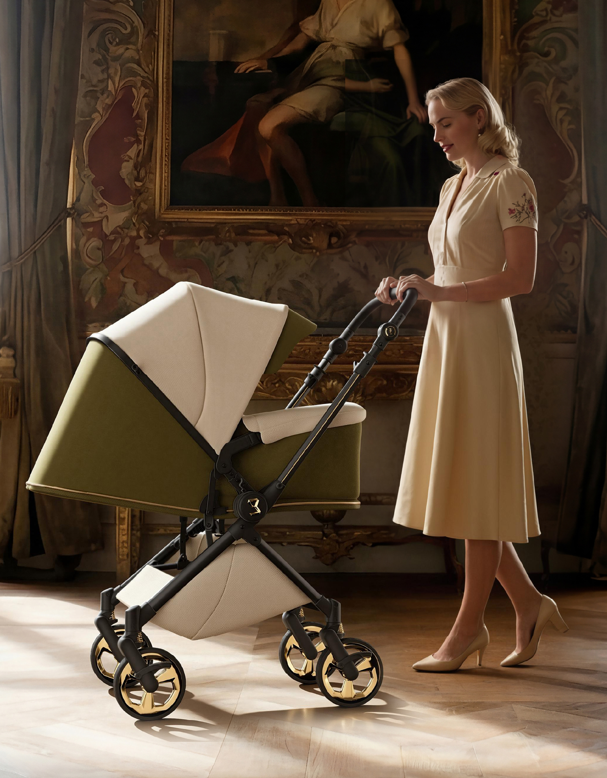 baby carriage，Baby stroller，Roman Holiday，Stroller design，CMF design，