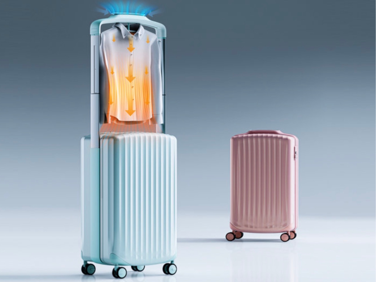 DryCase，Telescopic dual-mode，uniform hot air cavity，Student suitcase，Integrated drying，