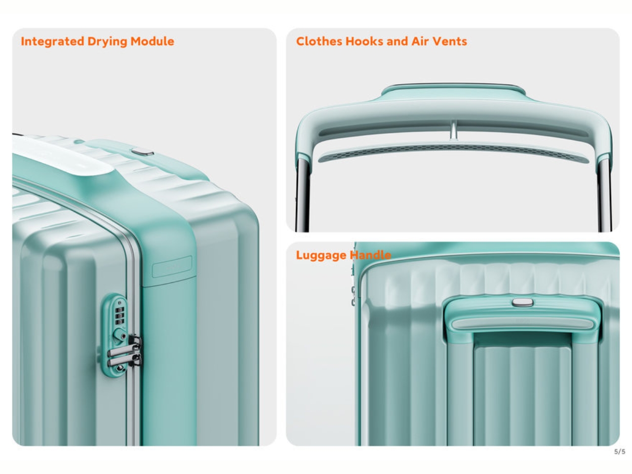 DryCase，Telescopic dual-mode，uniform hot air cavity，Student suitcase，Integrated drying，
