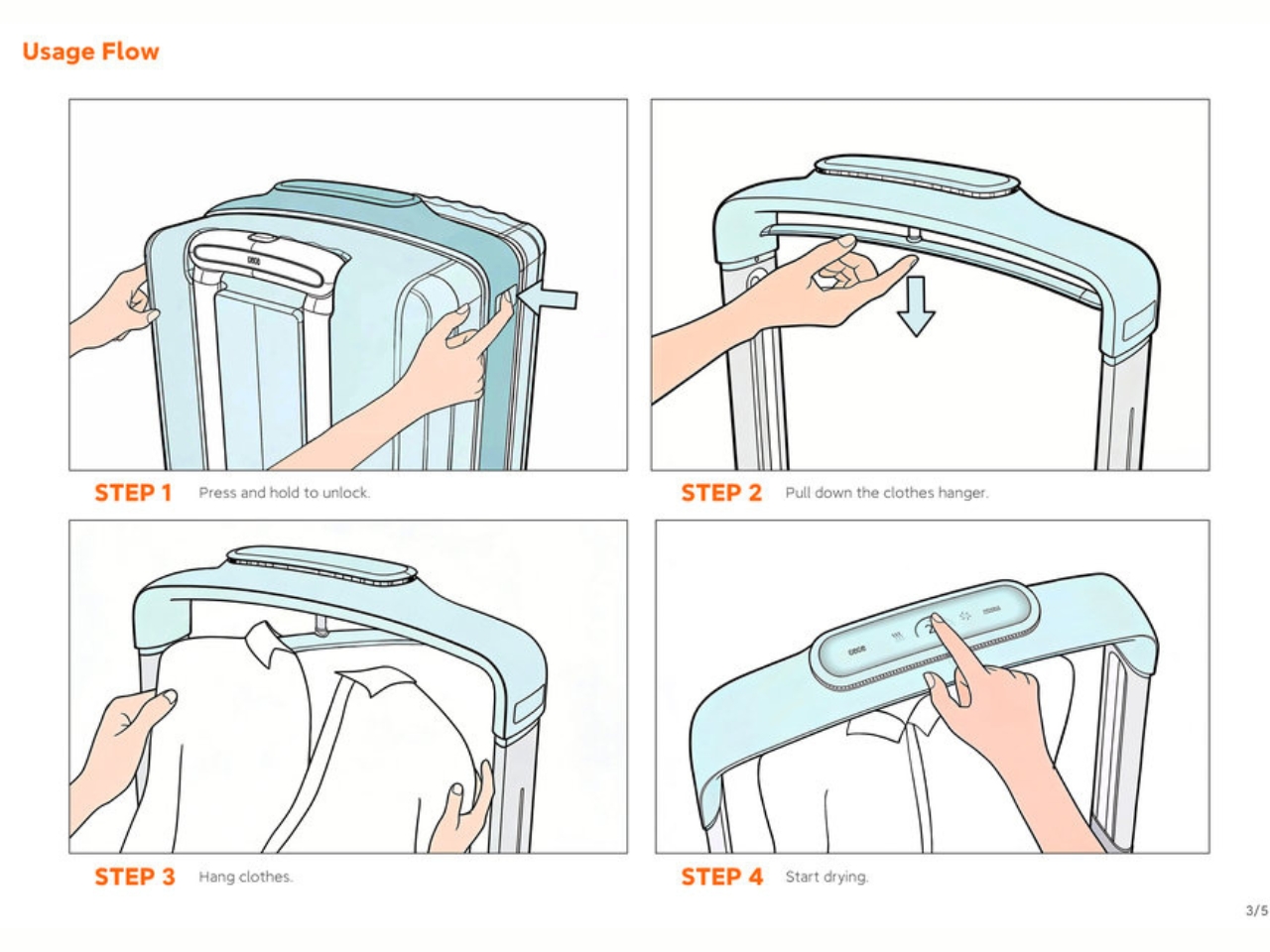 DryCase，Telescopic dual-mode，uniform hot air cavity，Student suitcase，Integrated drying，