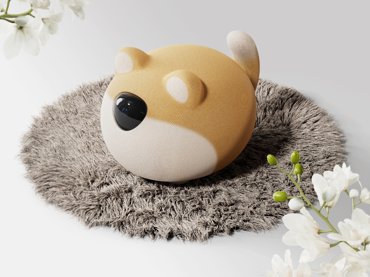 Companion robot，Changeable fabric shell，interactive，Static Desktop，Desktop design，