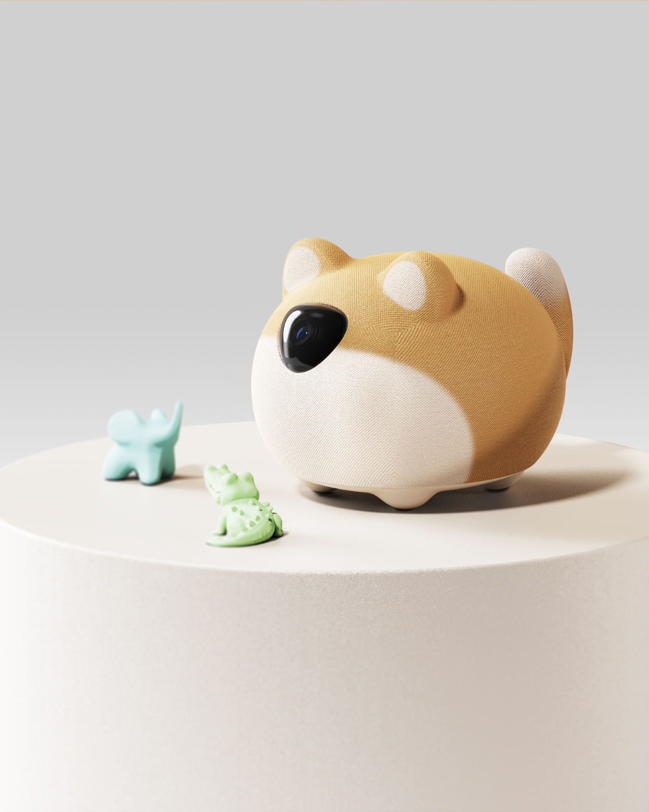 Companion robot，Changeable fabric shell，interactive，Static Desktop，Desktop design，