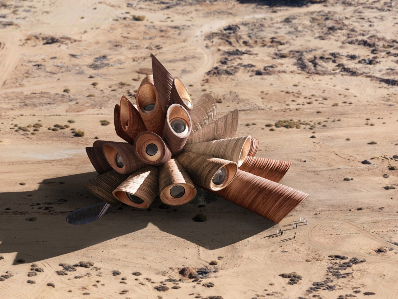 cladding，AlUla Manara，Astronomical tourism，scientific research center，light control sunshade，