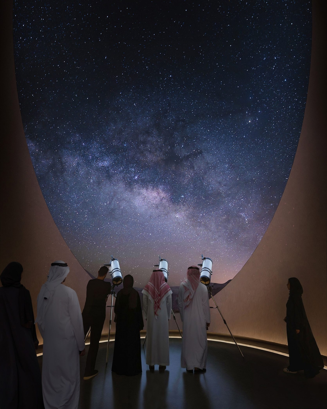 cladding，AlUla Manara，Astronomical tourism，scientific research center，light control sunshade，