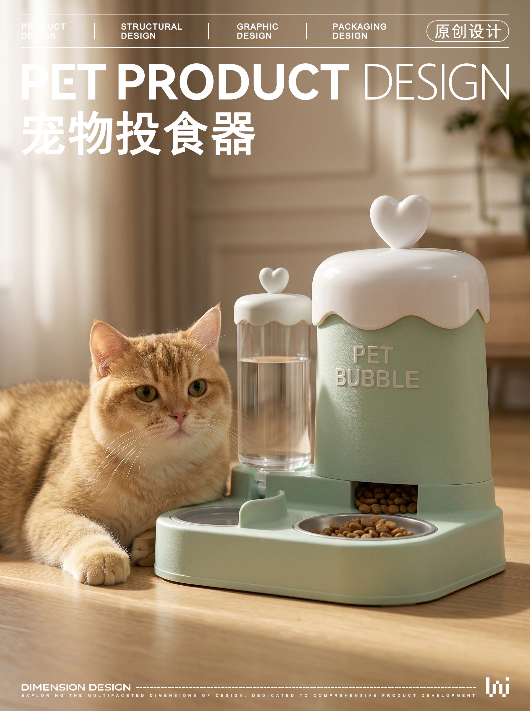 Pet feeder，feeder，Cat feeding basin，Cat water fountain，Pet Supplies & Pet，automatic pet feeder ，