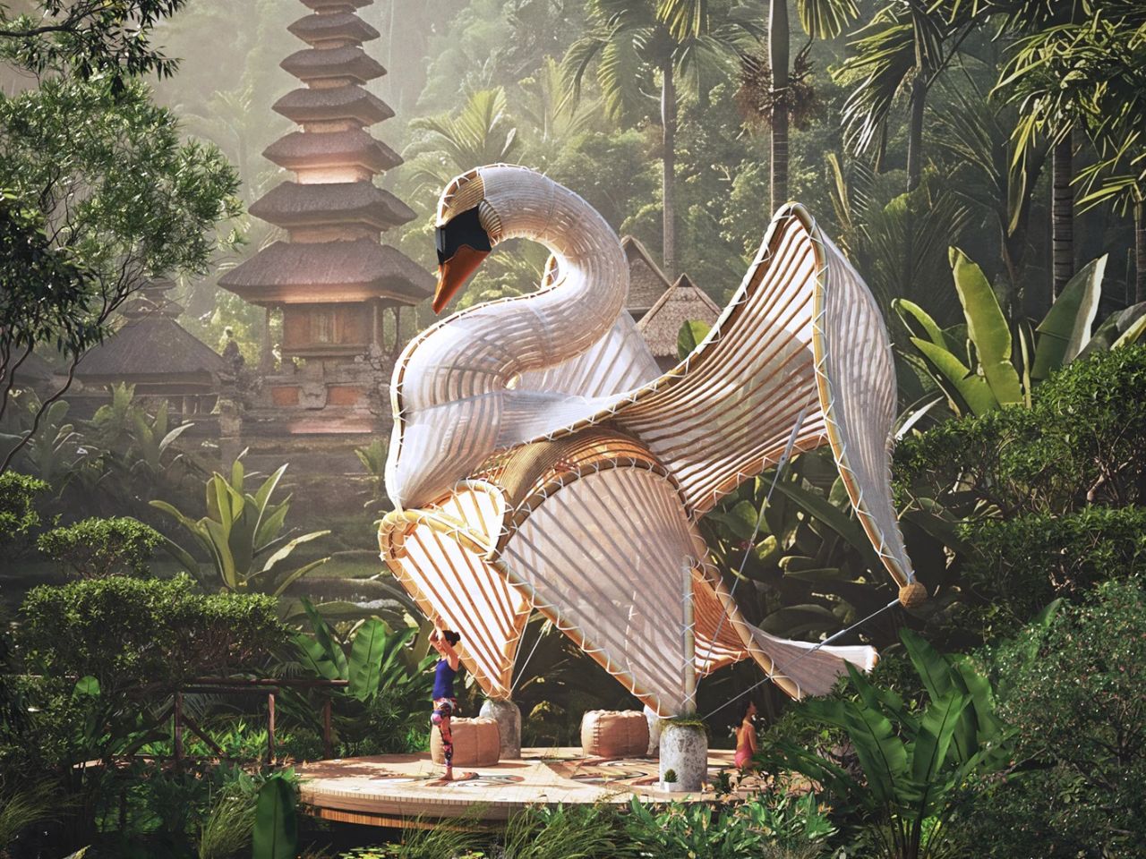 conceptual design，Swan Pavilion，Swan Pavilion，environmental design，