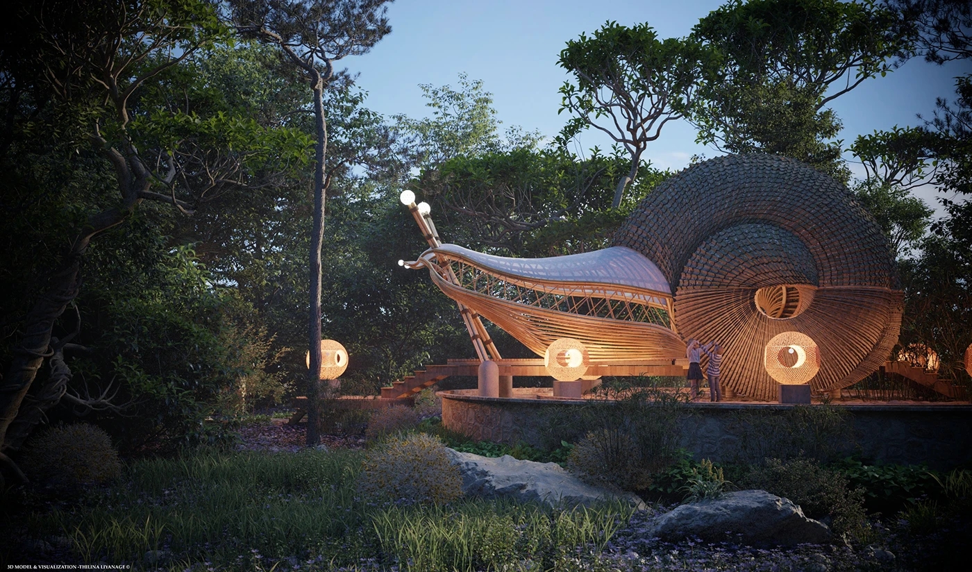 Architecture，environmental design，originality，Snail House，