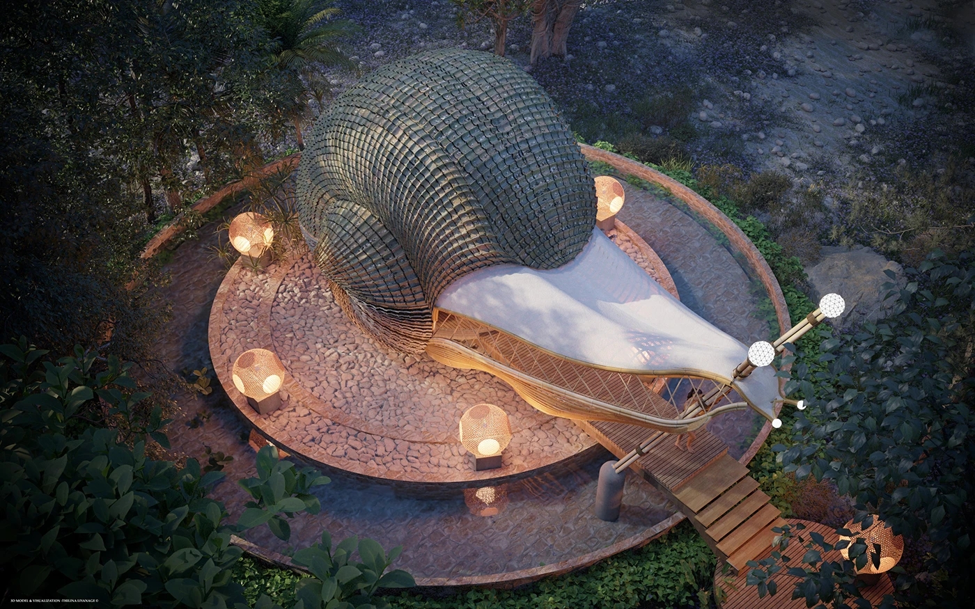 Architecture，environmental design，originality，Snail House，