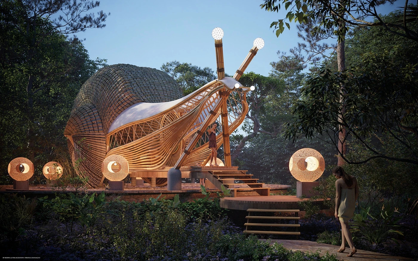 Architecture，environmental design，originality，Snail House，