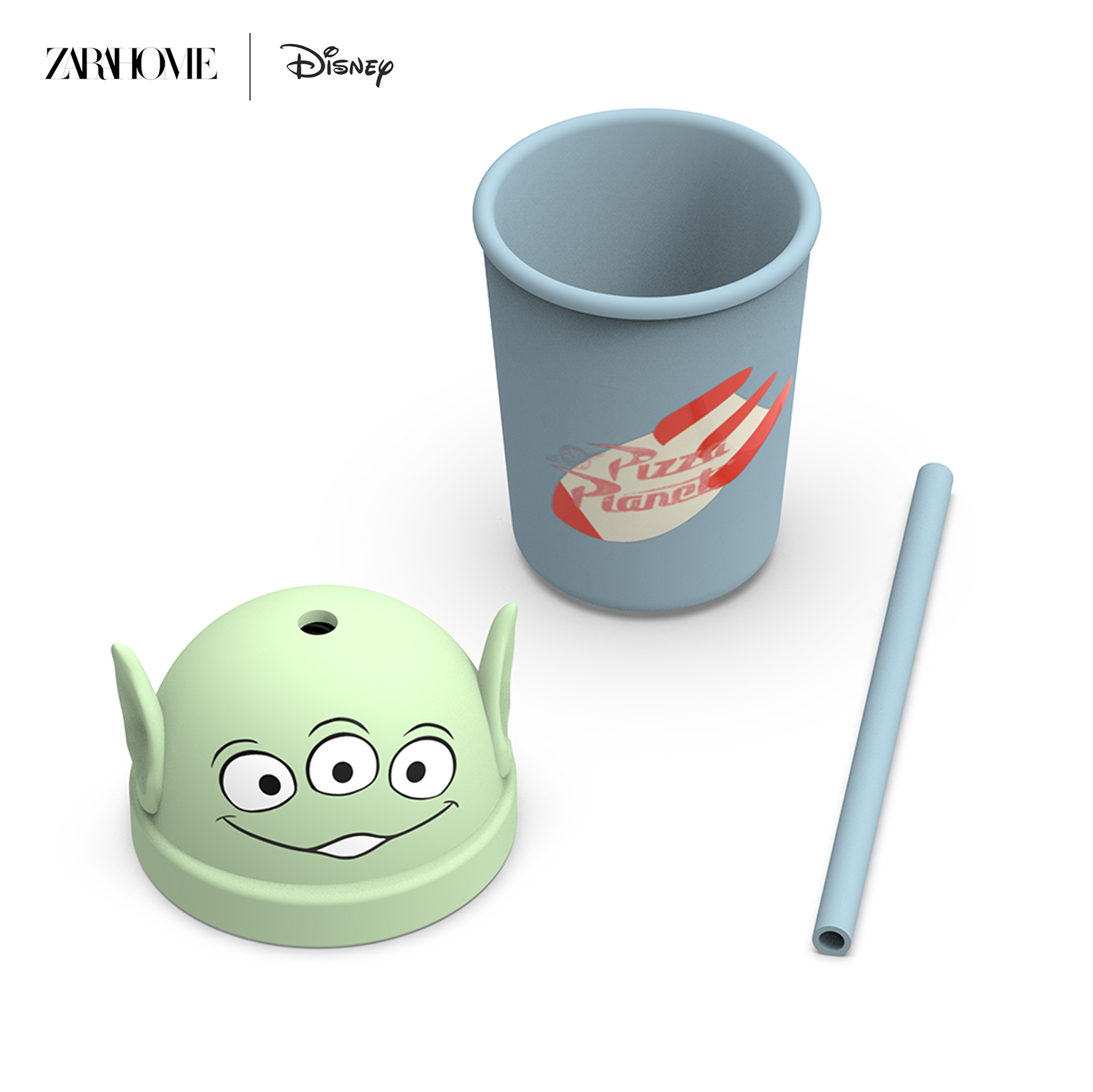 disney，Toy Story，Alien，Three-eyed Boy，Silicone Children's Suction Cup，zarahome，