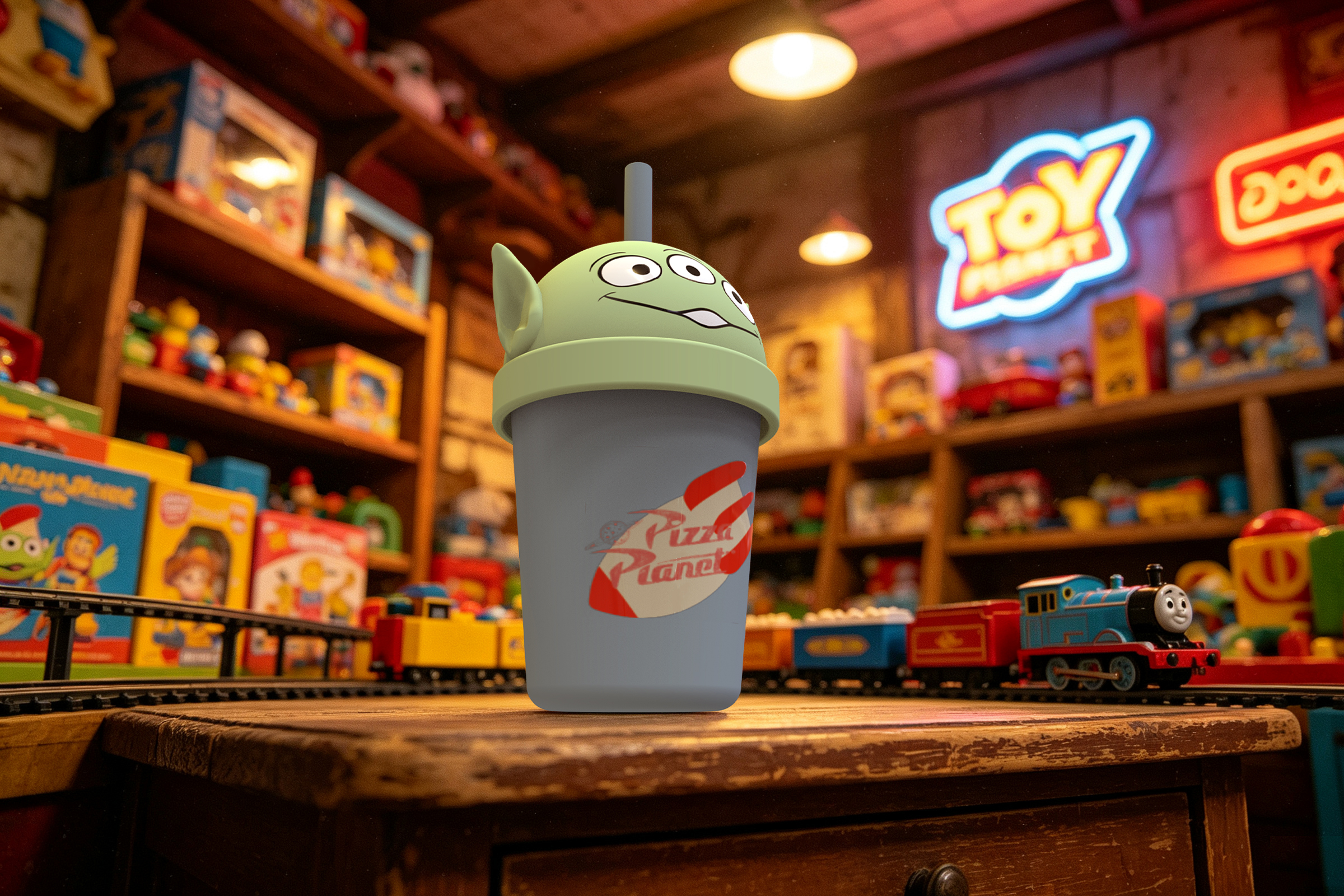 disney，Toy Story，Alien，Three-eyed Boy，Silicone Children's Suction Cup，zarahome，