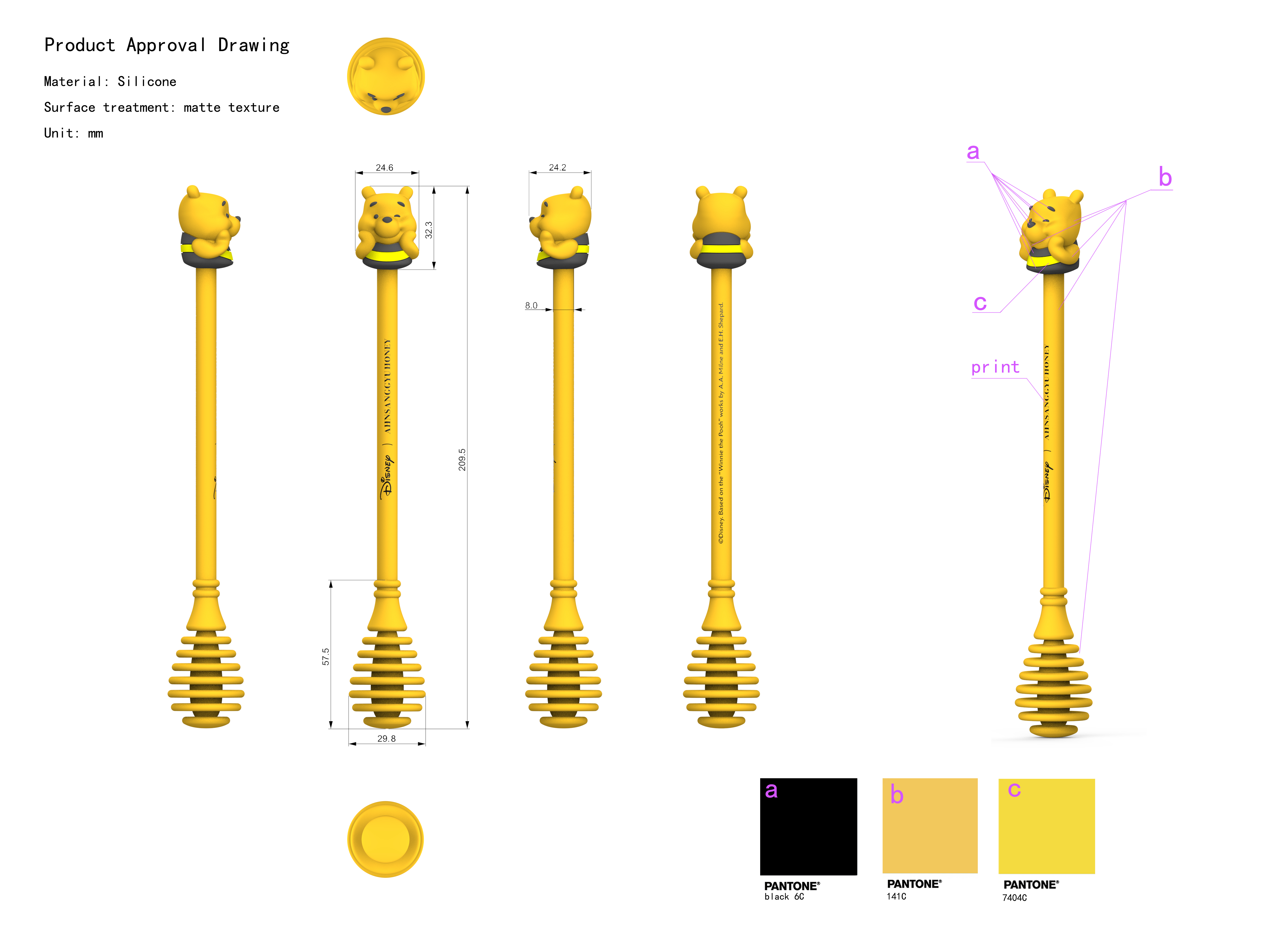disney，Disney，Honey stick，Winnie the Pooh，