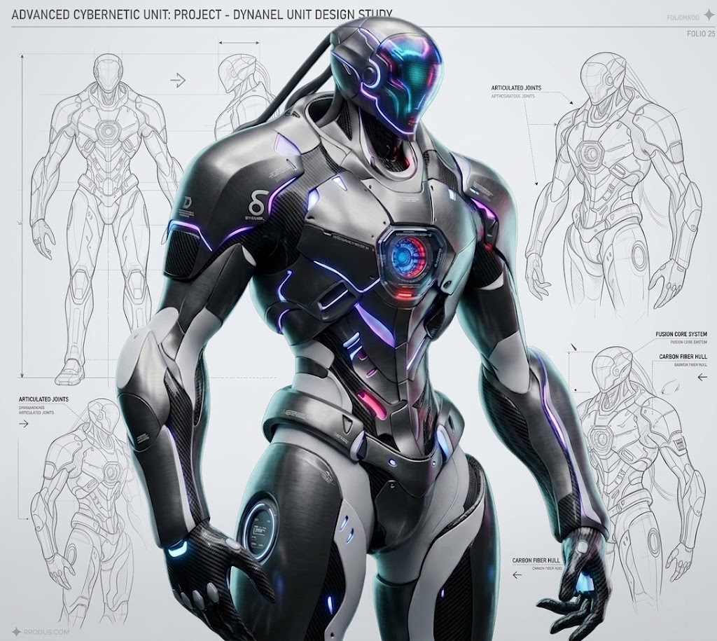 robot，physical intelligence，industrial design，product design，Future technology，Humanoid robot，science fiction，AIGC，