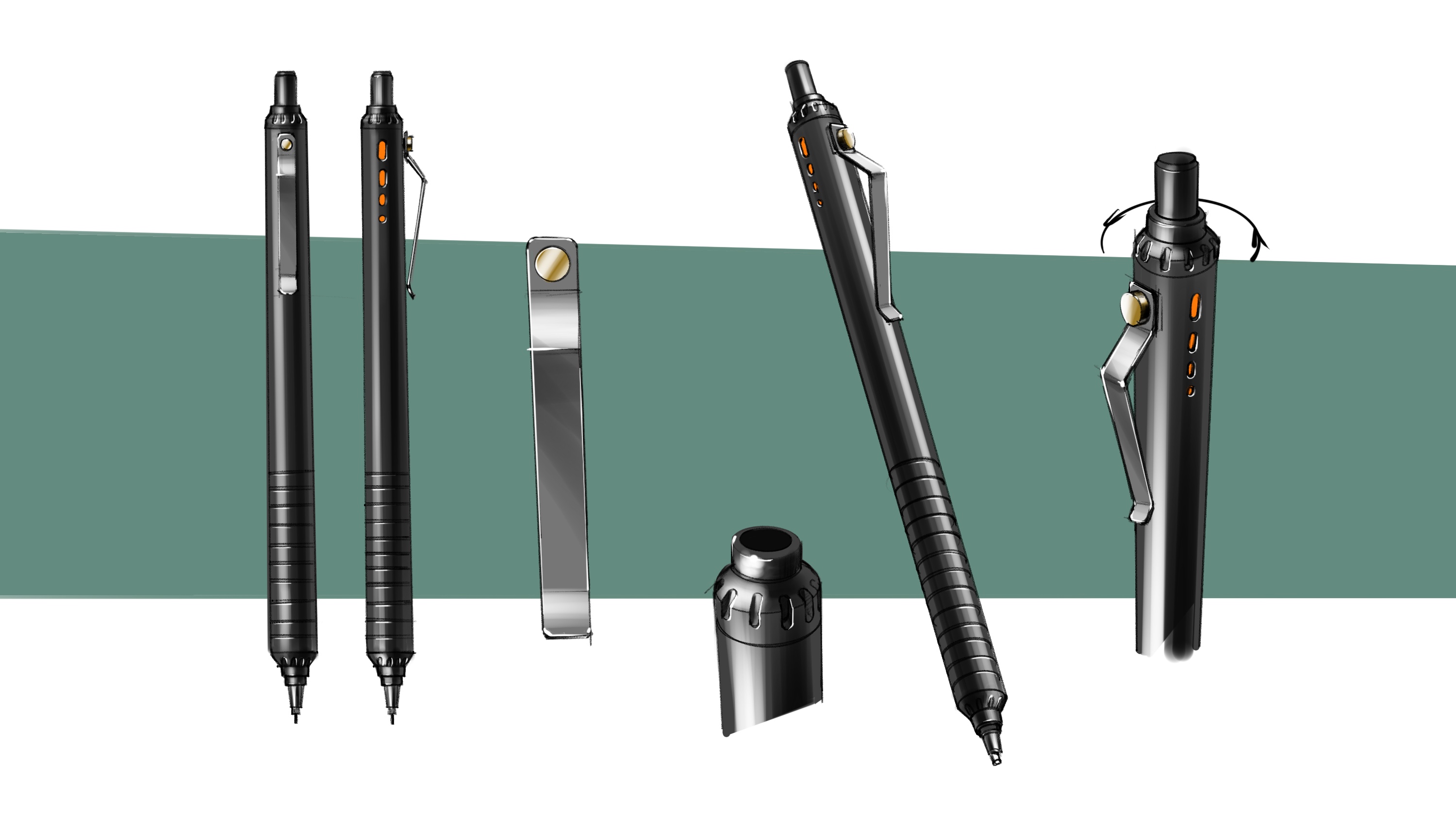 mechanical pencil，pencil，industrial design，product design，Stationery，Office Supplies，