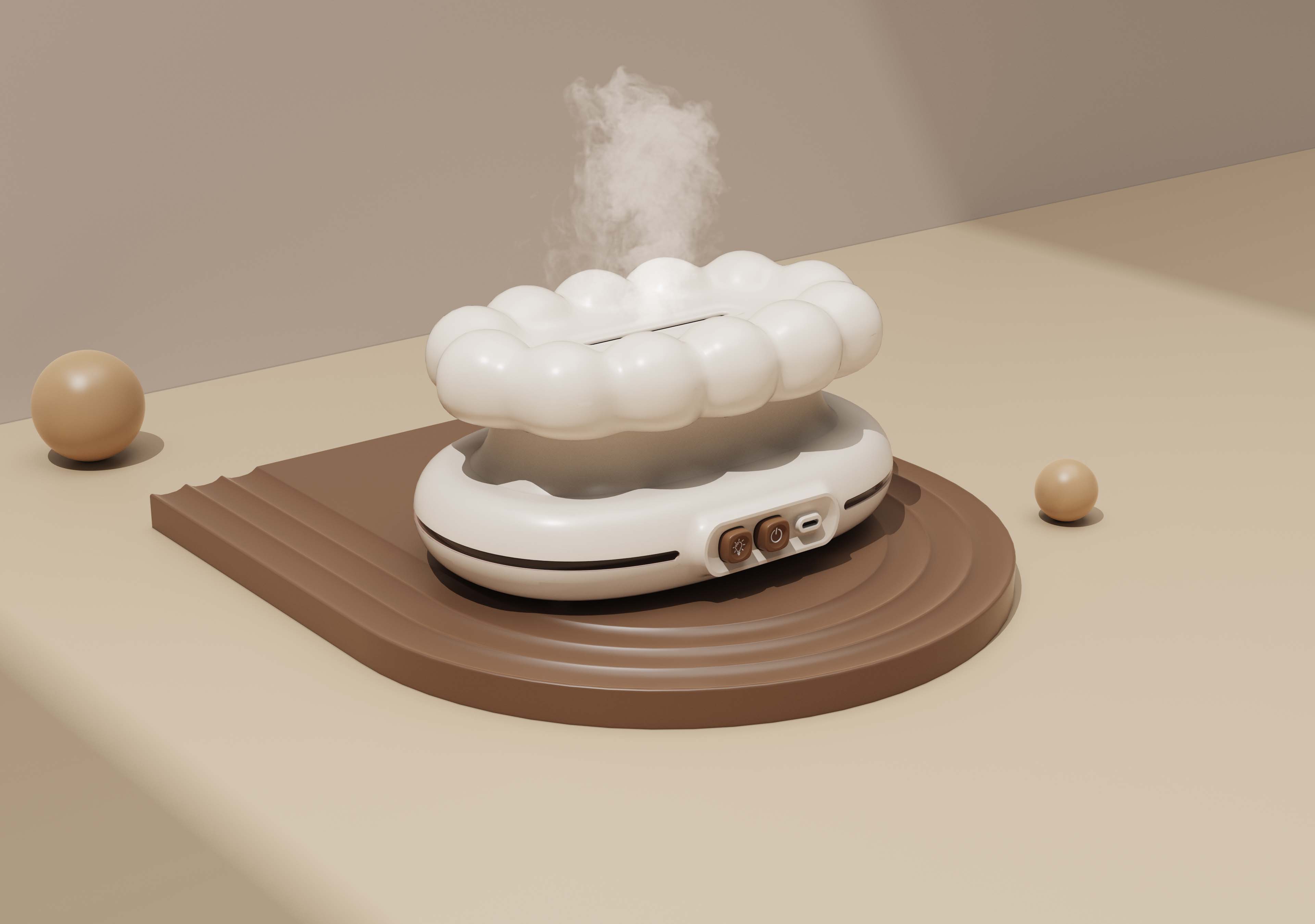 A humidifier inspired by clouds，