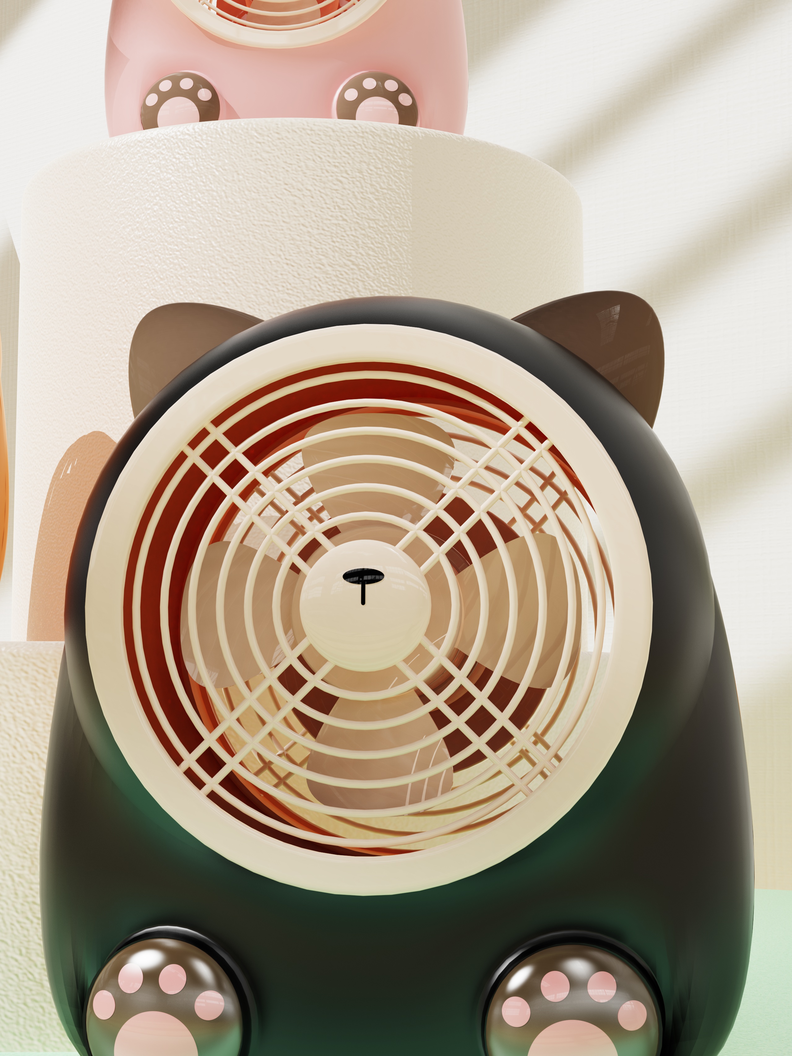 Fan design，household electrical appliances，Cat cat，Cartoon modeling，Fan design，household electrical appliances，Cat cat，Cartoon modeling，
