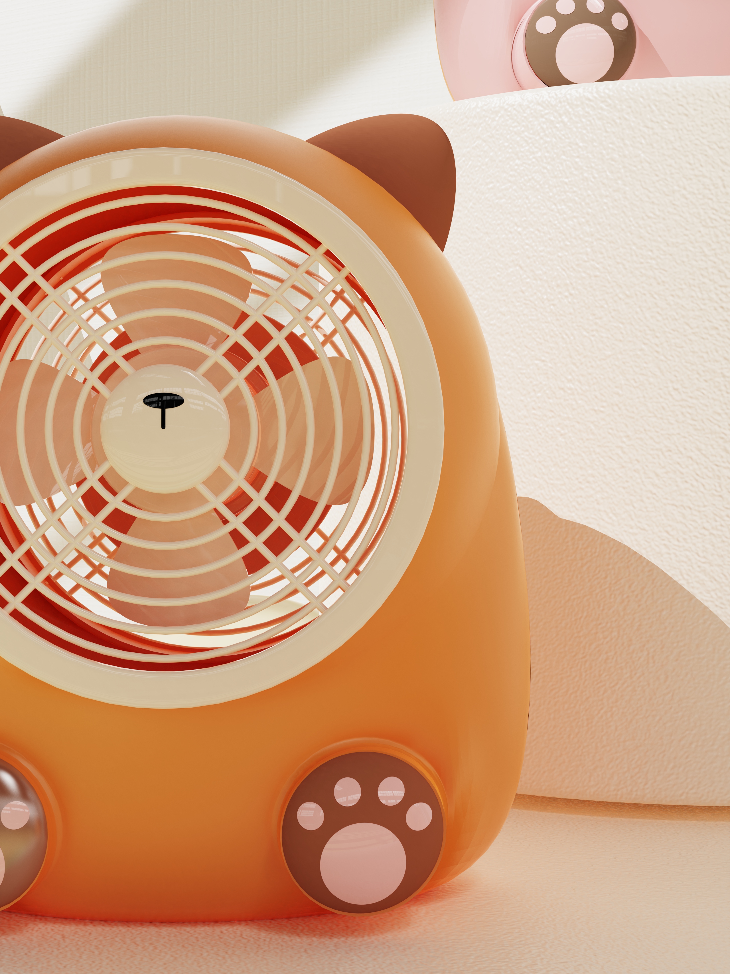 Fan design，household electrical appliances，Cat cat，Cartoon modeling，Fan design，household electrical appliances，Cat cat，Cartoon modeling，