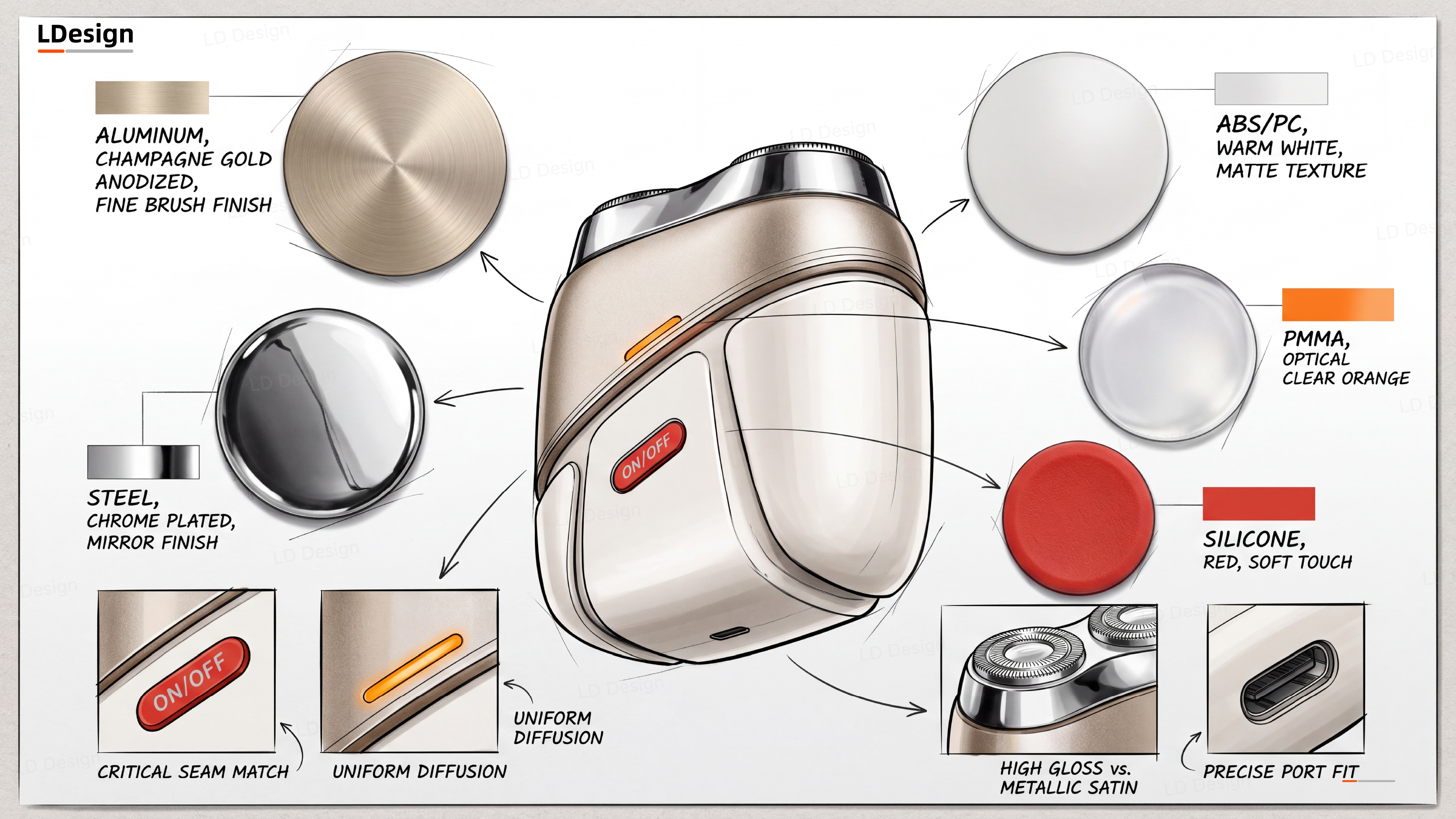 razor，product design，industrial design，AIGC，