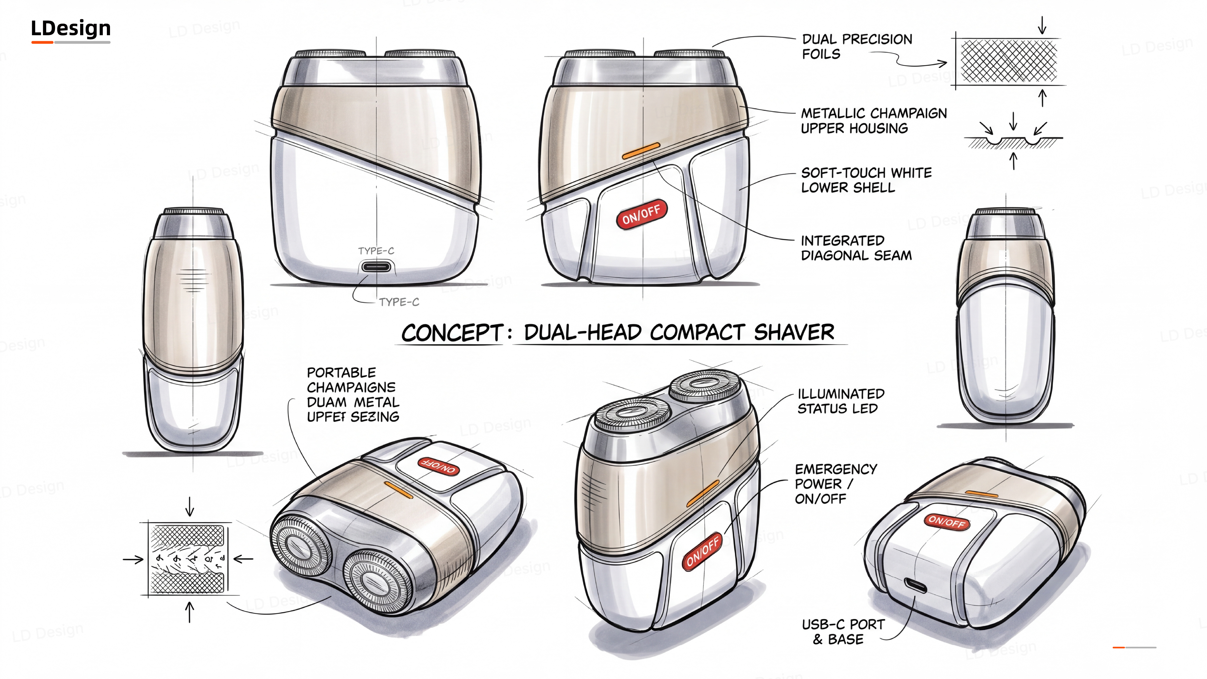 razor，product design，industrial design，AIGC，