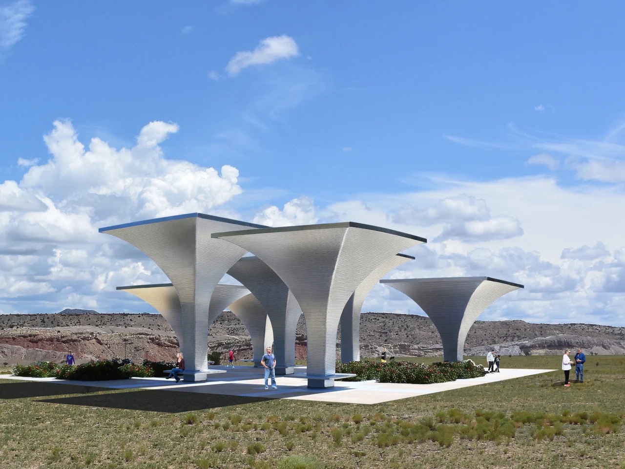Solar Rain Funnels，Outdoor equipment，originality，public square installation，