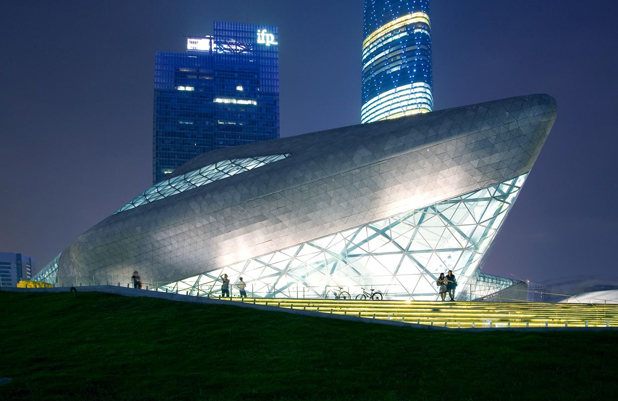 Architectural design，Appearance design，guangzhou opera house ，Zaha，Seattle Central Library ，Building interior，