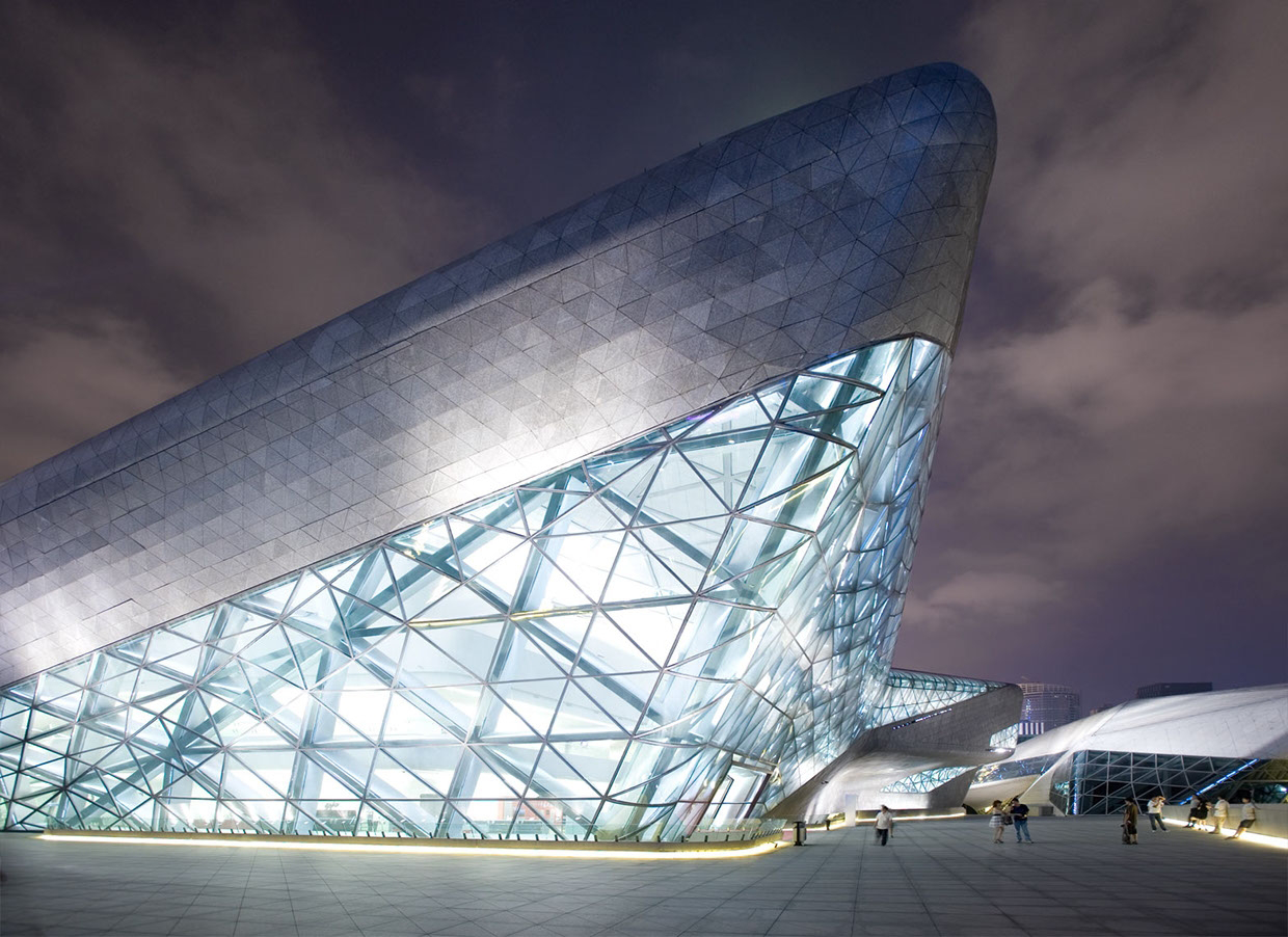 Architectural design，Appearance design，guangzhou opera house ，Zaha，Seattle Central Library ，Building interior，
