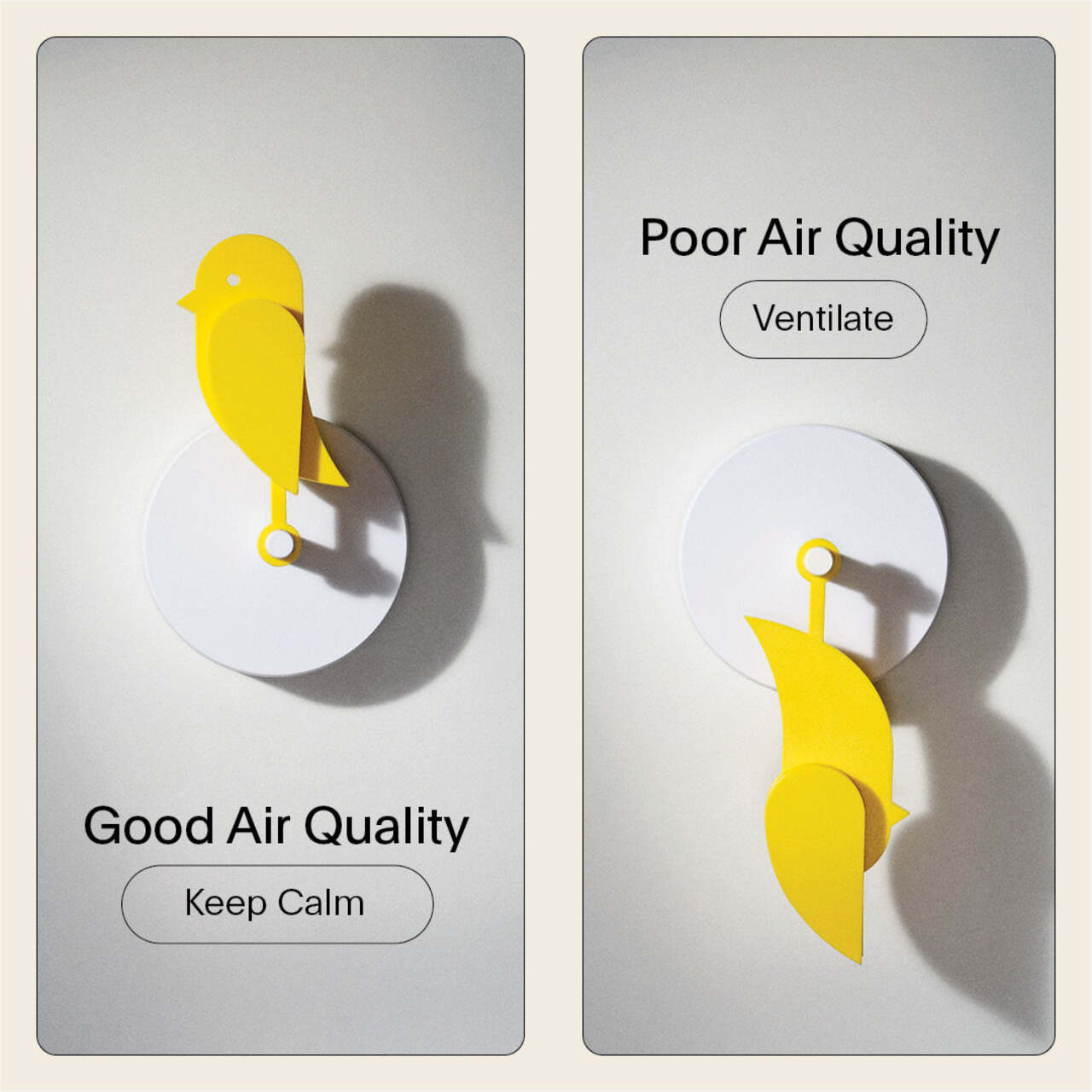 Birdie 2.0，co2，No screen interaction，Indoor air monitoring，Recycled plastics，