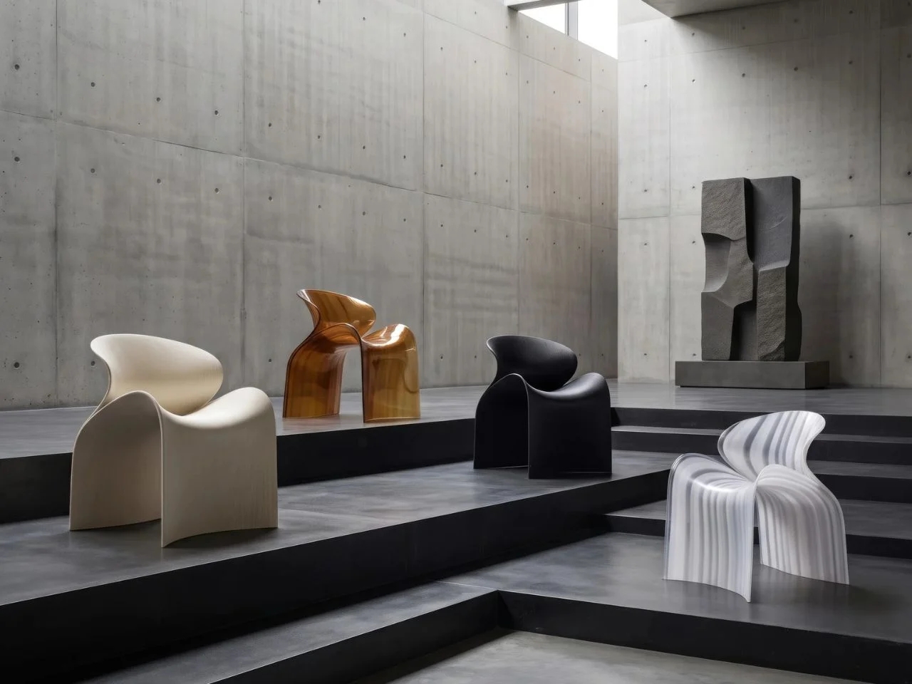Echo Chair，echo chair，furniture，3D printed furniture，