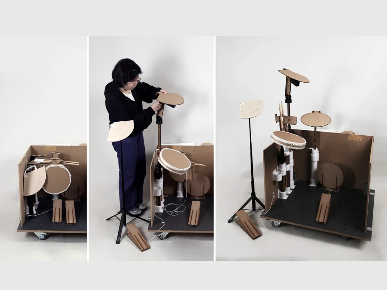 Boxboom，Conceptual works，folding electronic drum，Musical Instruments，