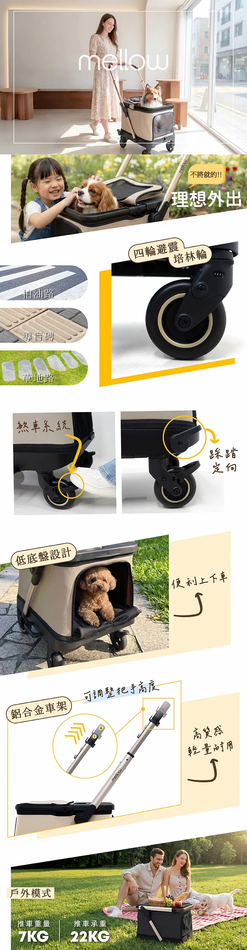 Multi-functional pet stroller，