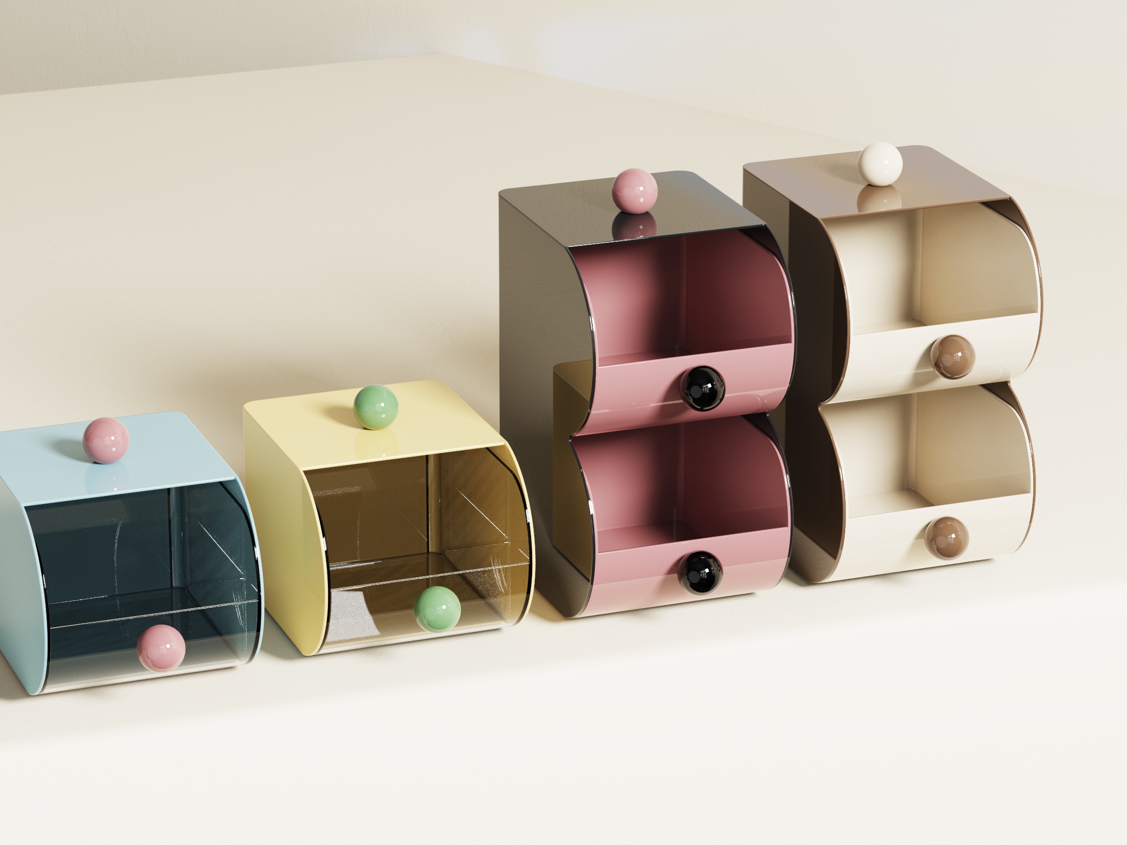 Receive，Home Furnishing，Daily Necessities，storage box，Desktop storage，dopamine，