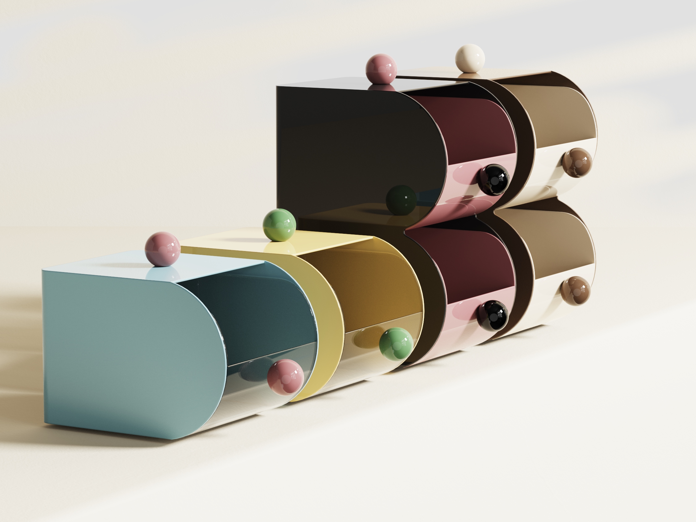 Receive，Home Furnishing，Daily Necessities，storage box，Desktop storage，dopamine，