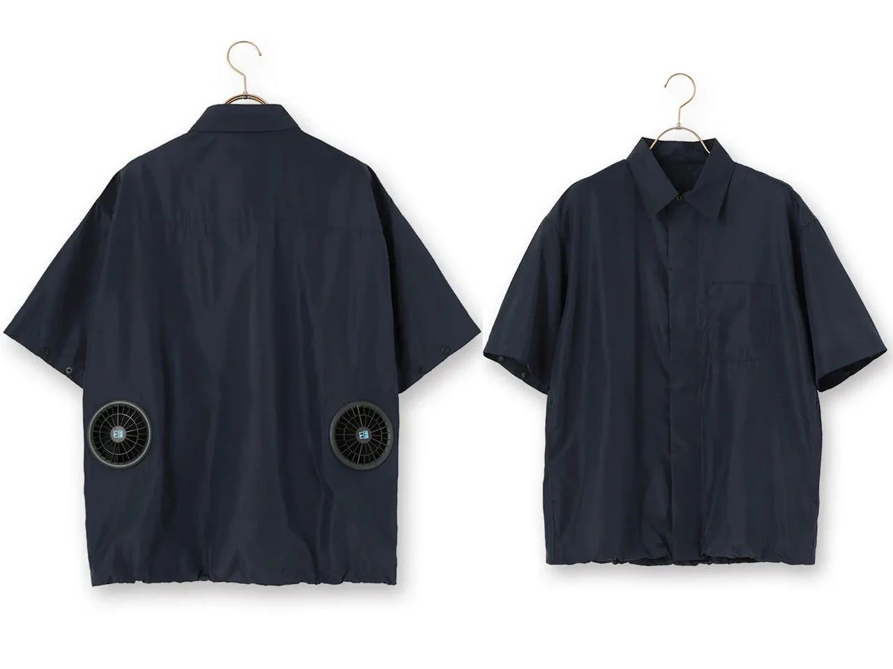 Kuchofuku，Business built-in fan shirt，originality，air-conditioned short-sleeved shirt，