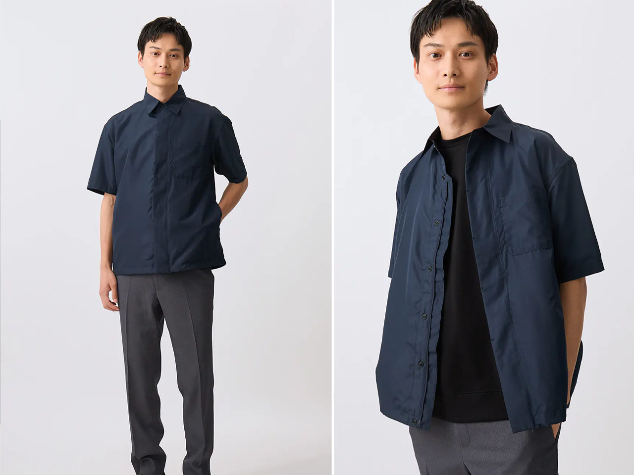 Kuchofuku，Business built-in fan shirt，originality，air-conditioned short-sleeved shirt，