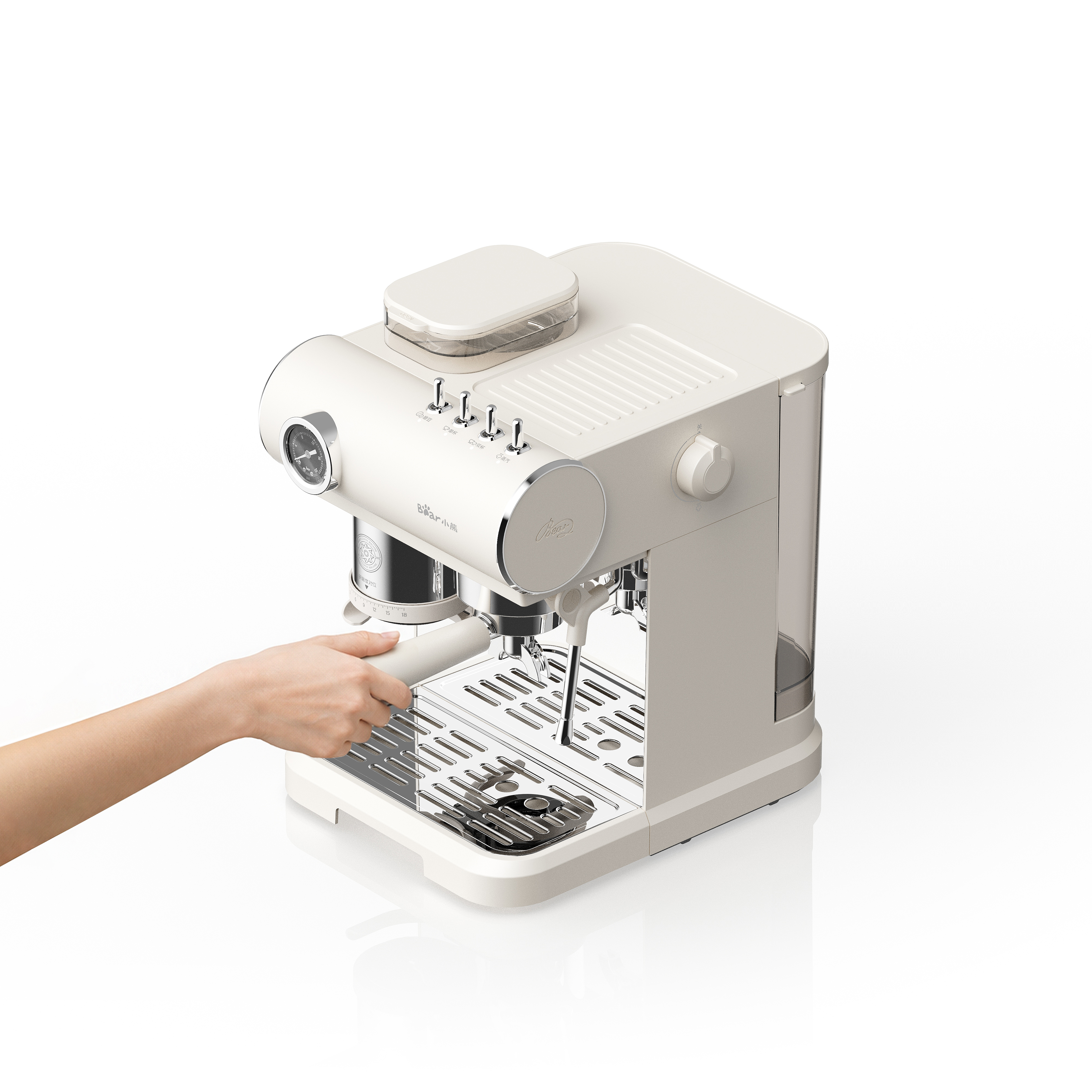 Bear electric appliance，Coffee machine，household electrical appliances，Italian semi-automatic，bear，