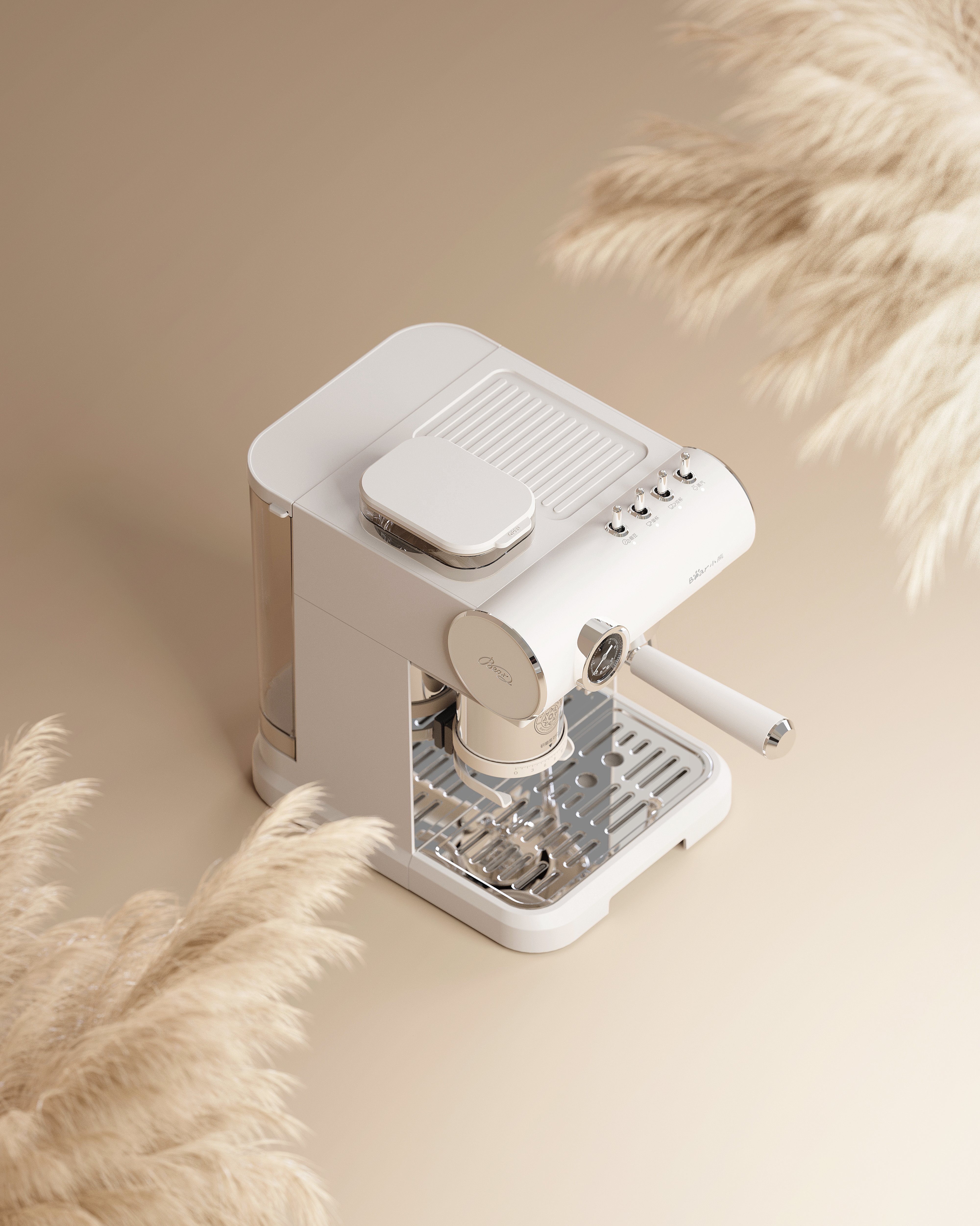 Bear electric appliance，Coffee machine，household electrical appliances，Italian semi-automatic，bear，
