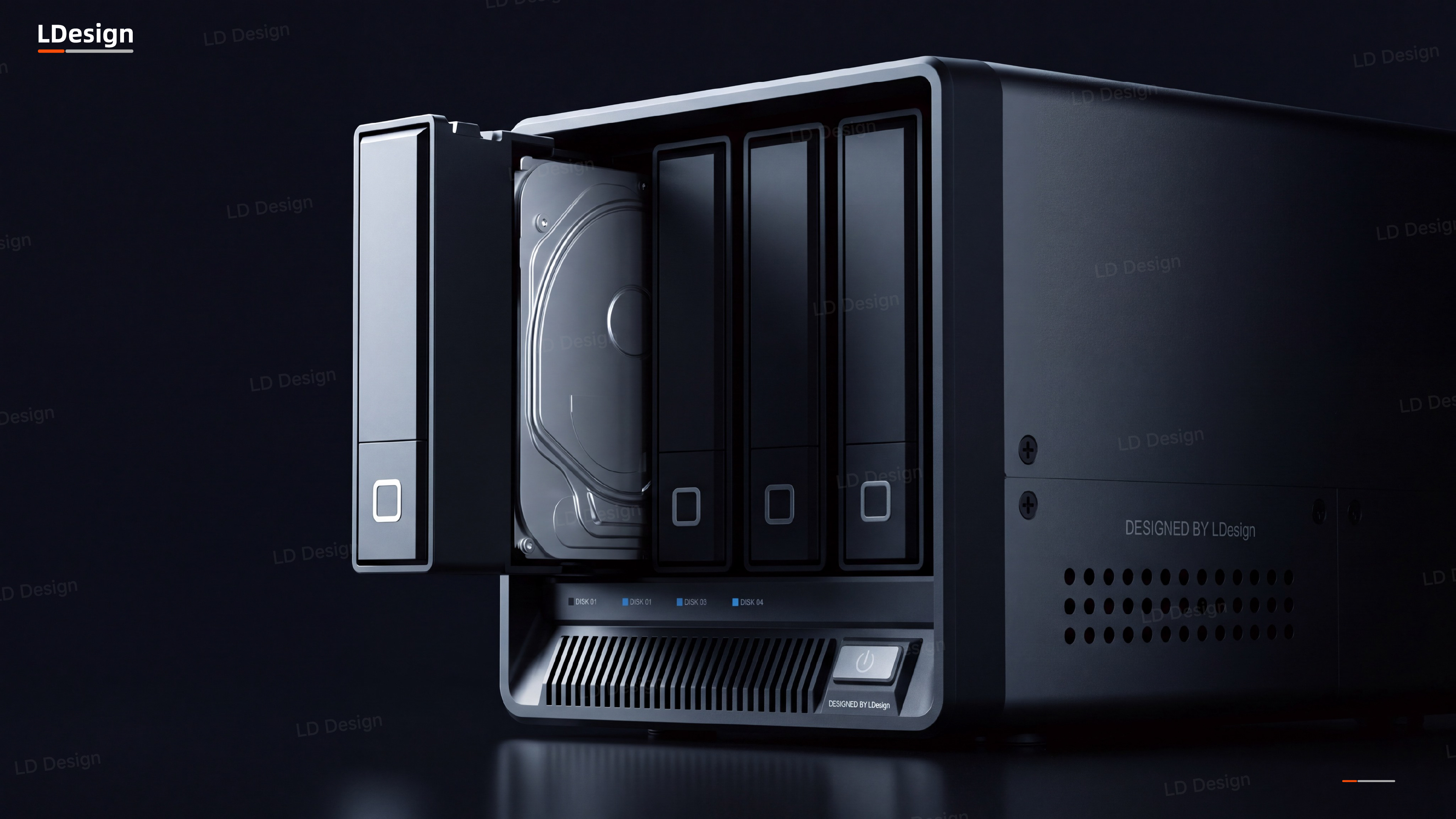 product design，industrial design，Hard drive cabinet，AIGC，
