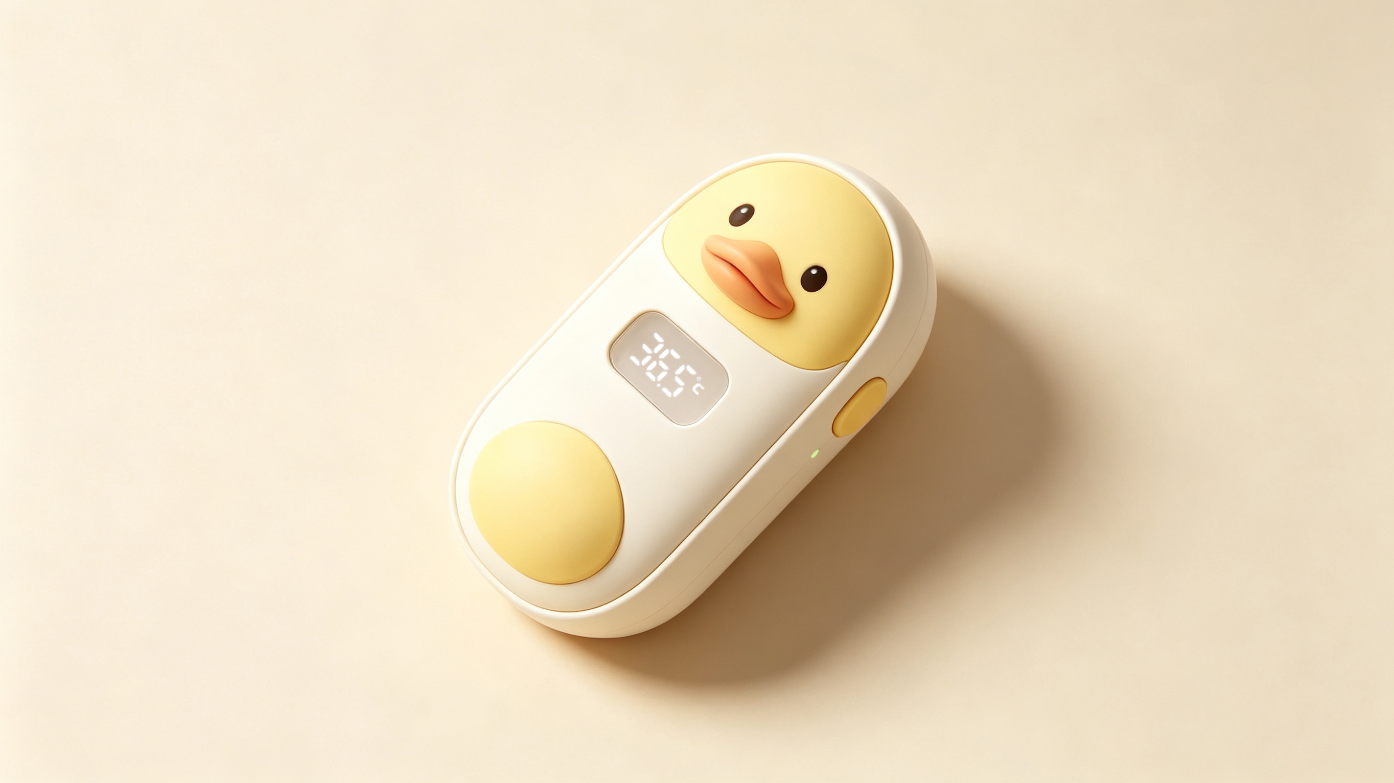 The thermometer，Mother and baby，bionics，Yellow duck，