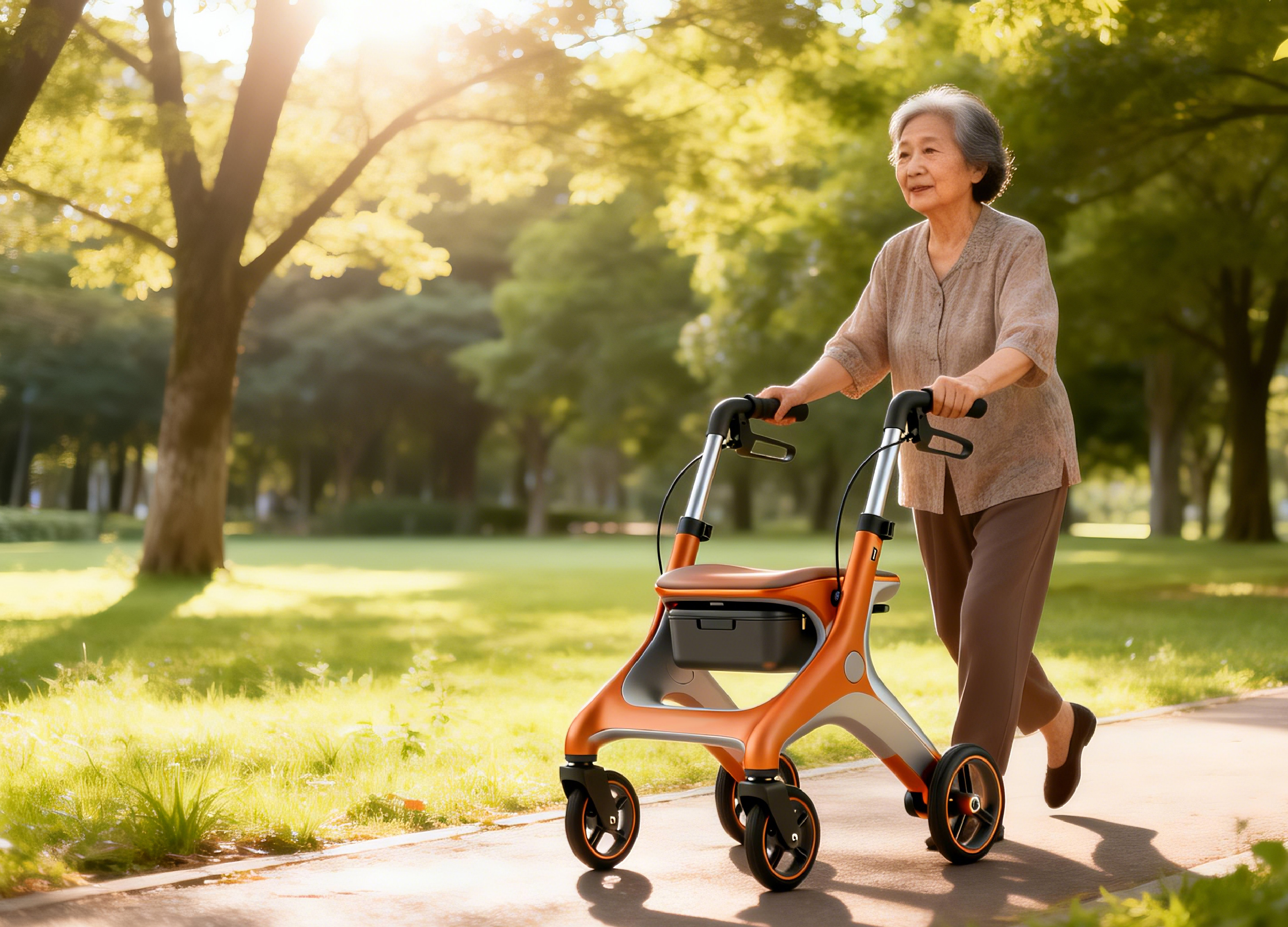 ai，Elderly walking aid，carbon fibre，