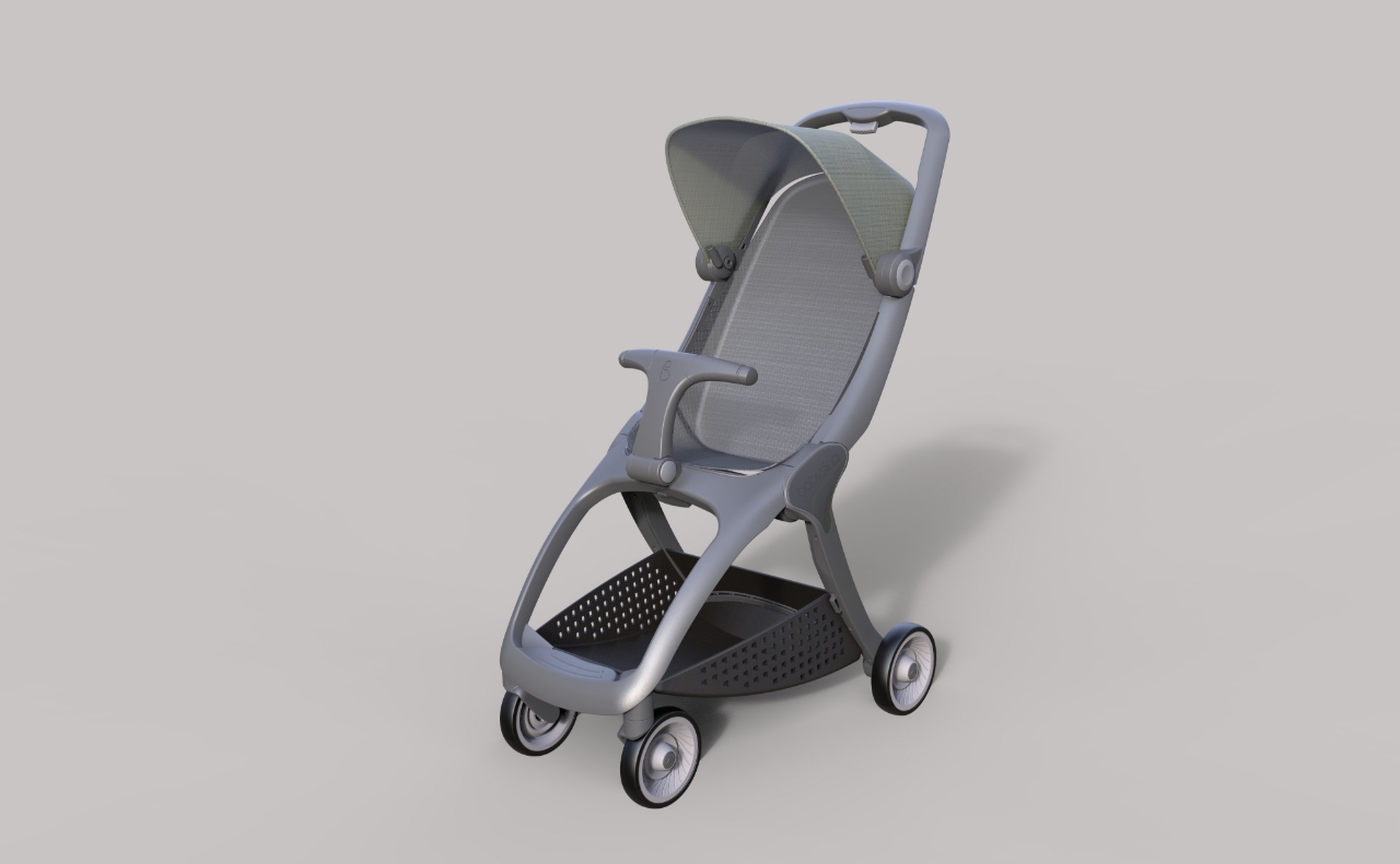 Plastic stroller，