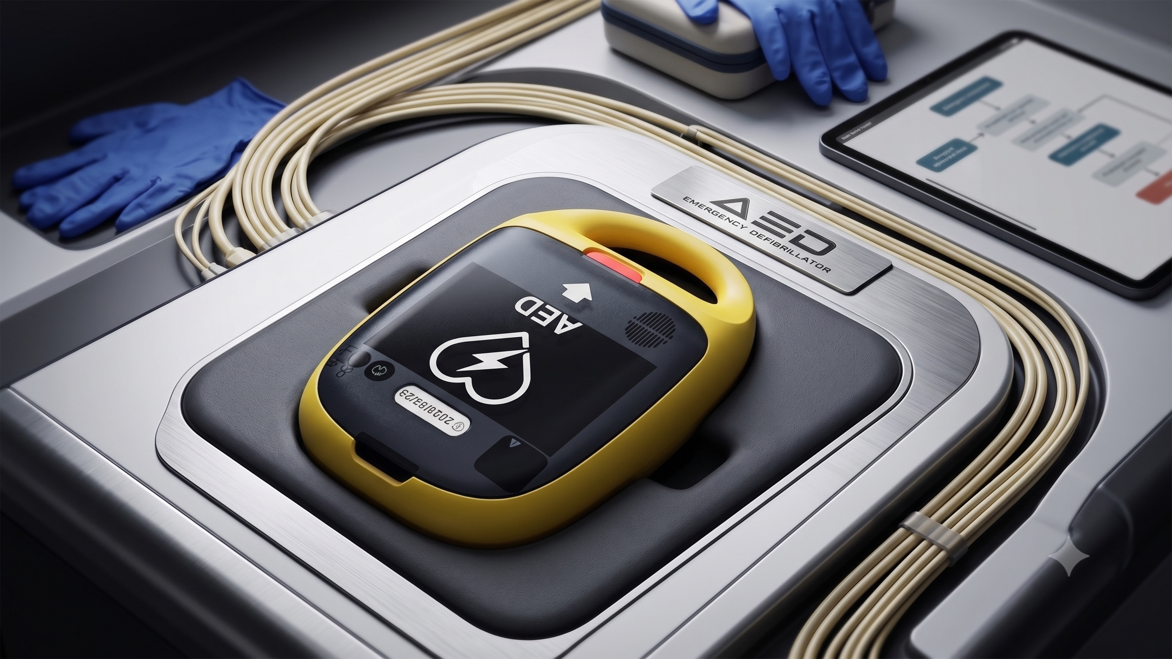industrial design，Medical device design，AED Appearance Design，product design，First aid equipment，Industrial design company，YXDesign，
