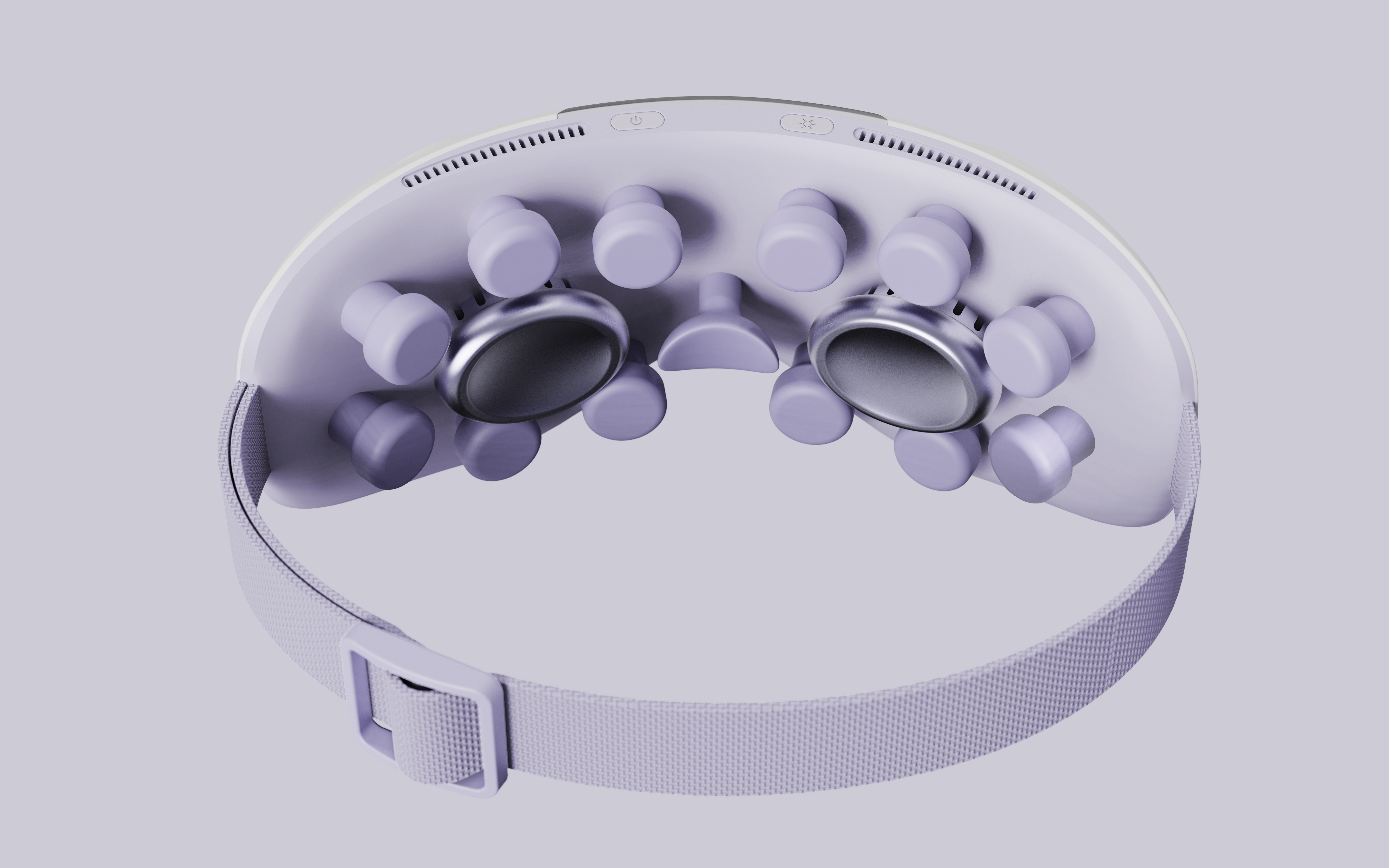 Eye massage instrument，Cold and hot compress massage device，Gehu，Purple tone，Gradient，Vanishing surface，like a breath of fresh air，Cure system，
