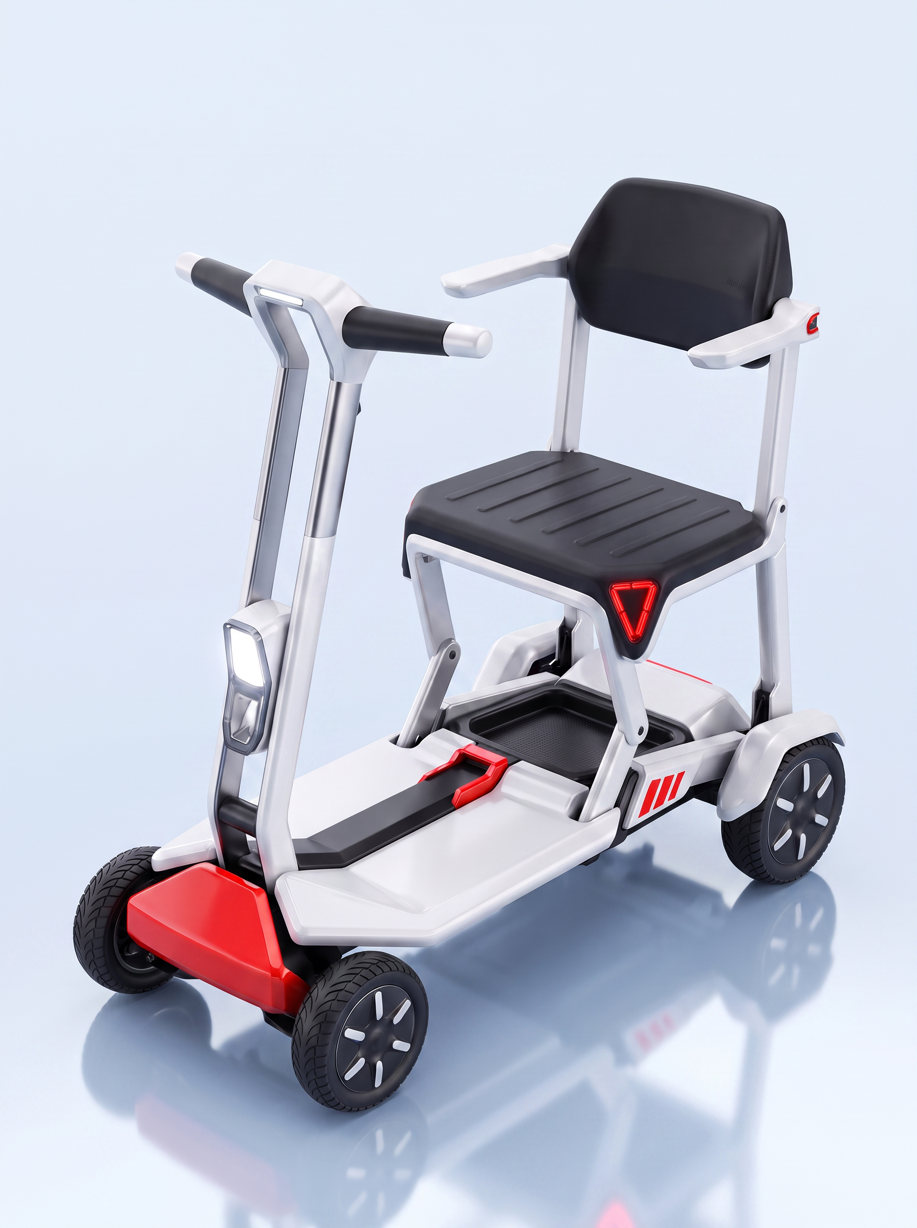 Electric car for the elderly，Folding bike，Caring design，Concept Car，