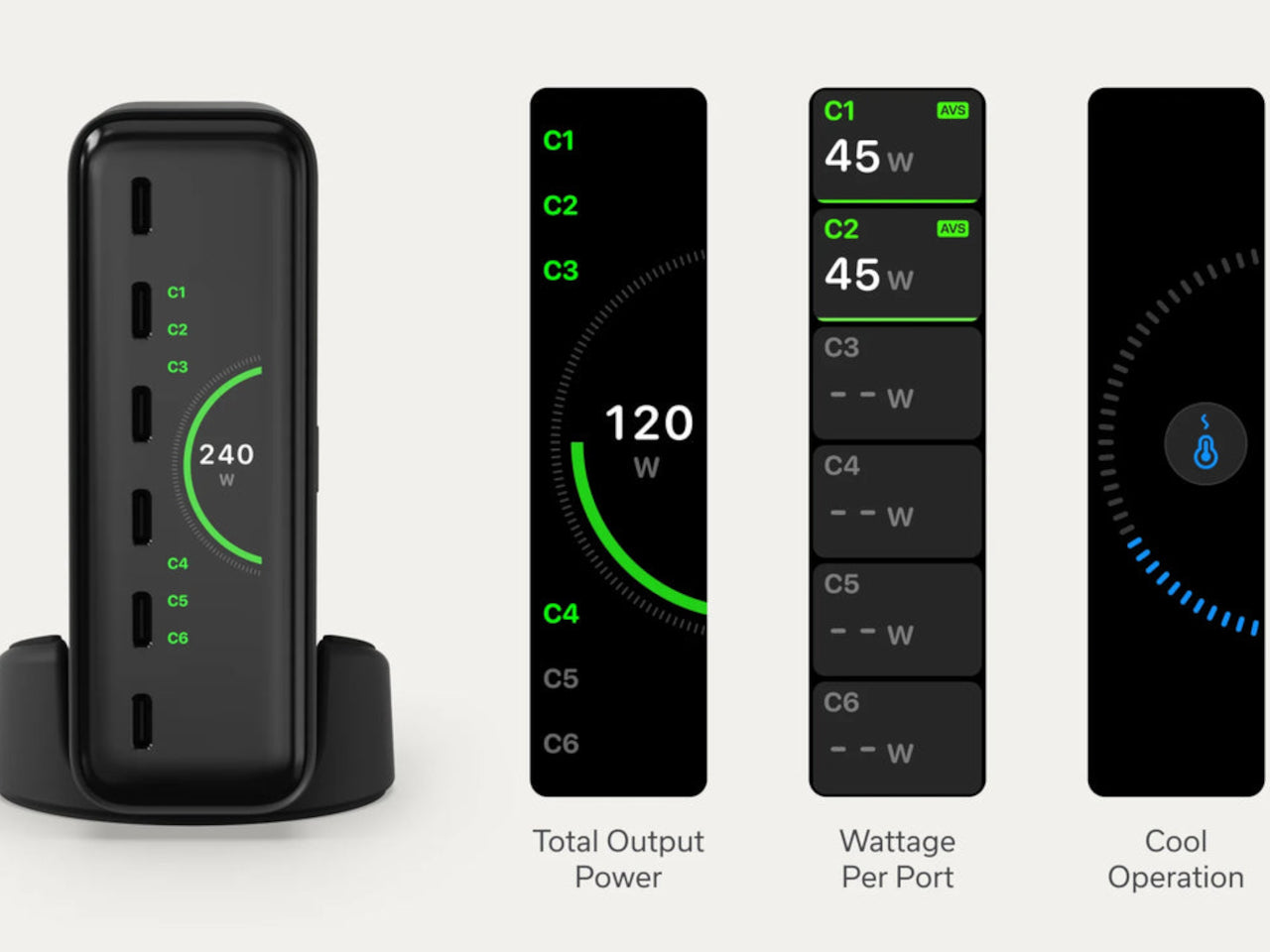 ChargeView 240W，Charger，Digital，electronic product，