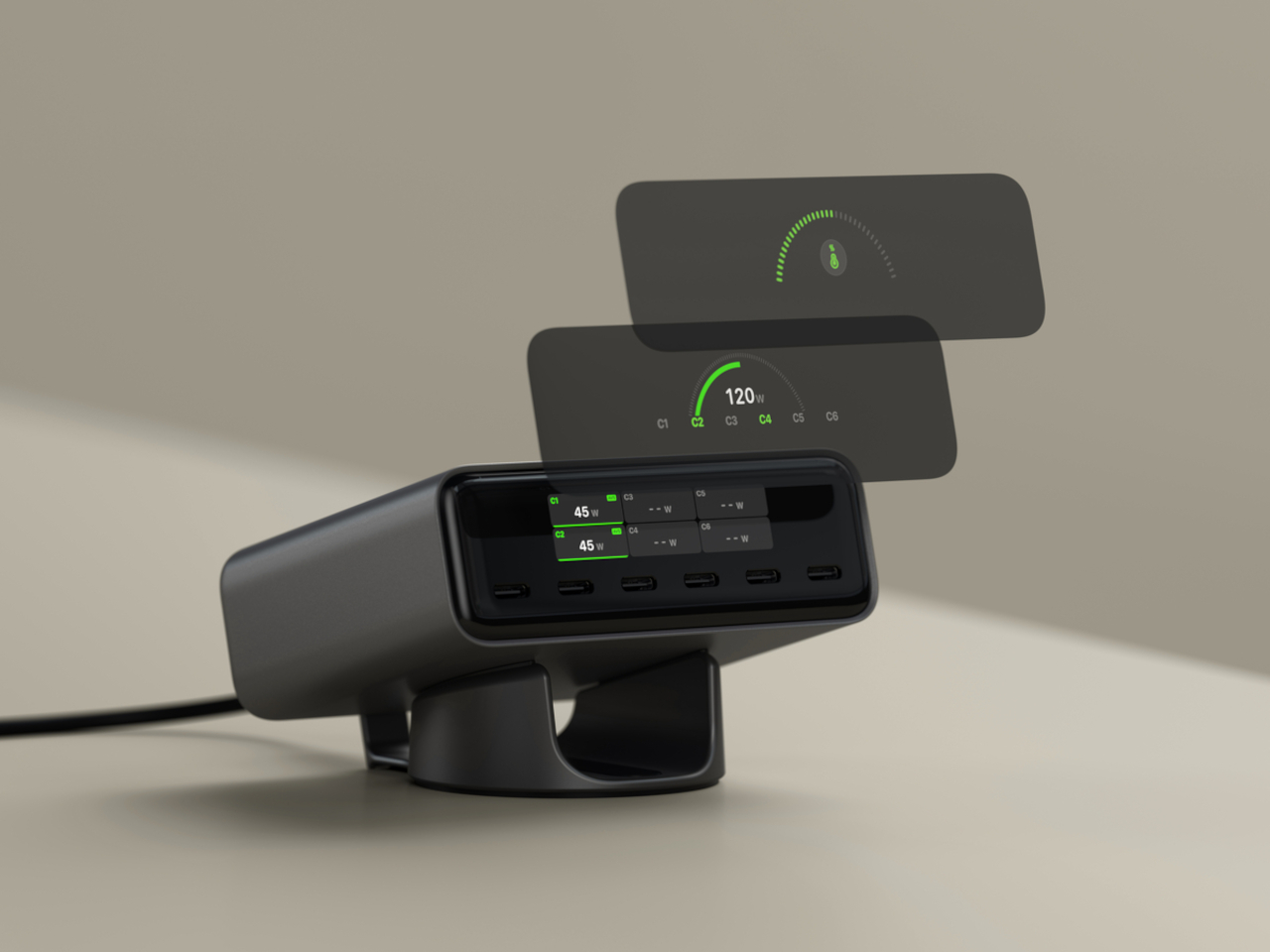 ChargeView 240W，Charger，Digital，electronic product，