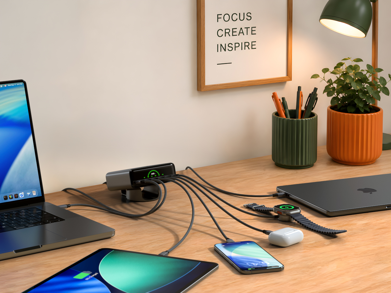 ChargeView 240W，Charger，Digital，electronic product，