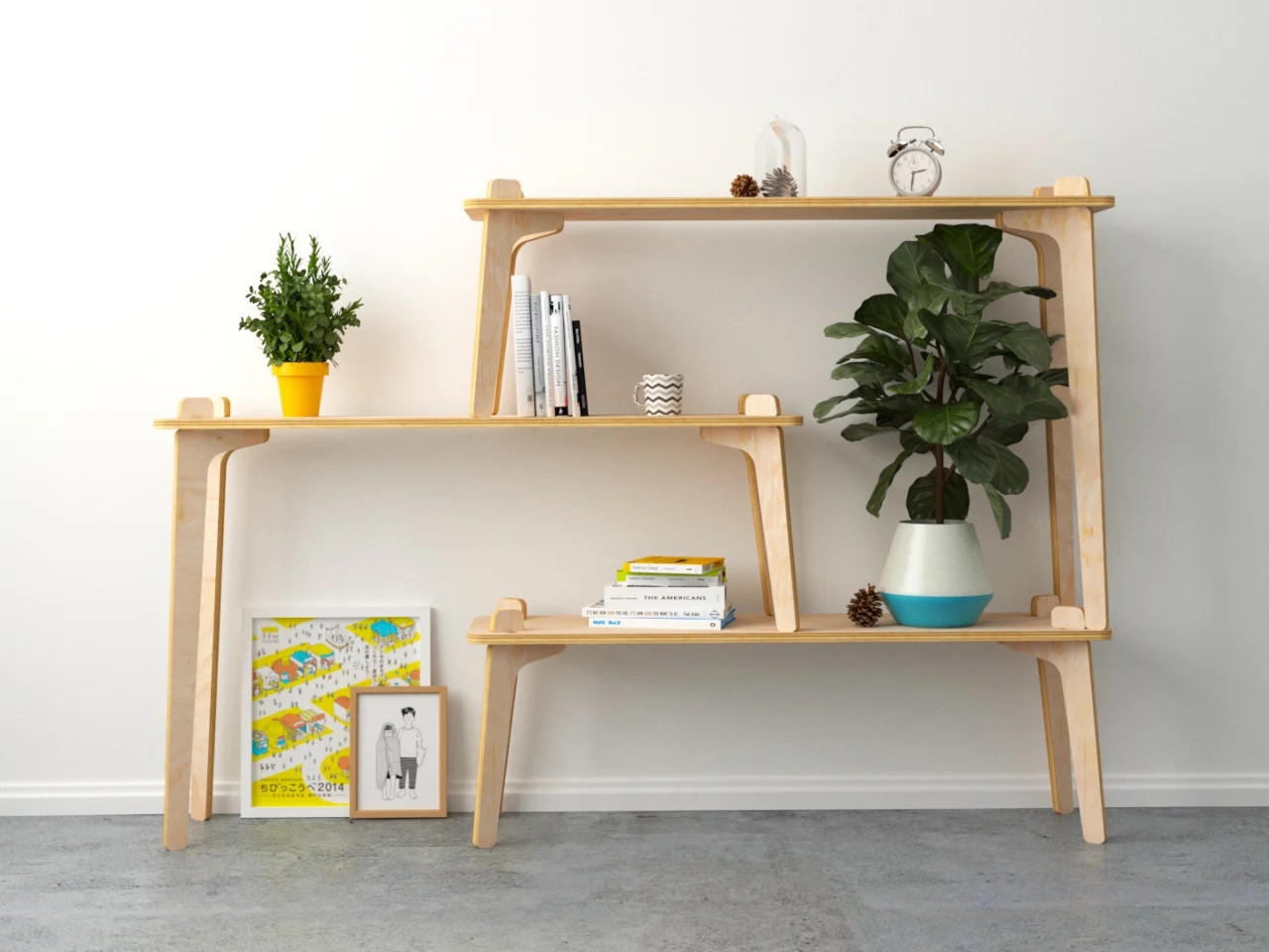Repisa 01，Storage system，modularization，Housewear & Furnishings，