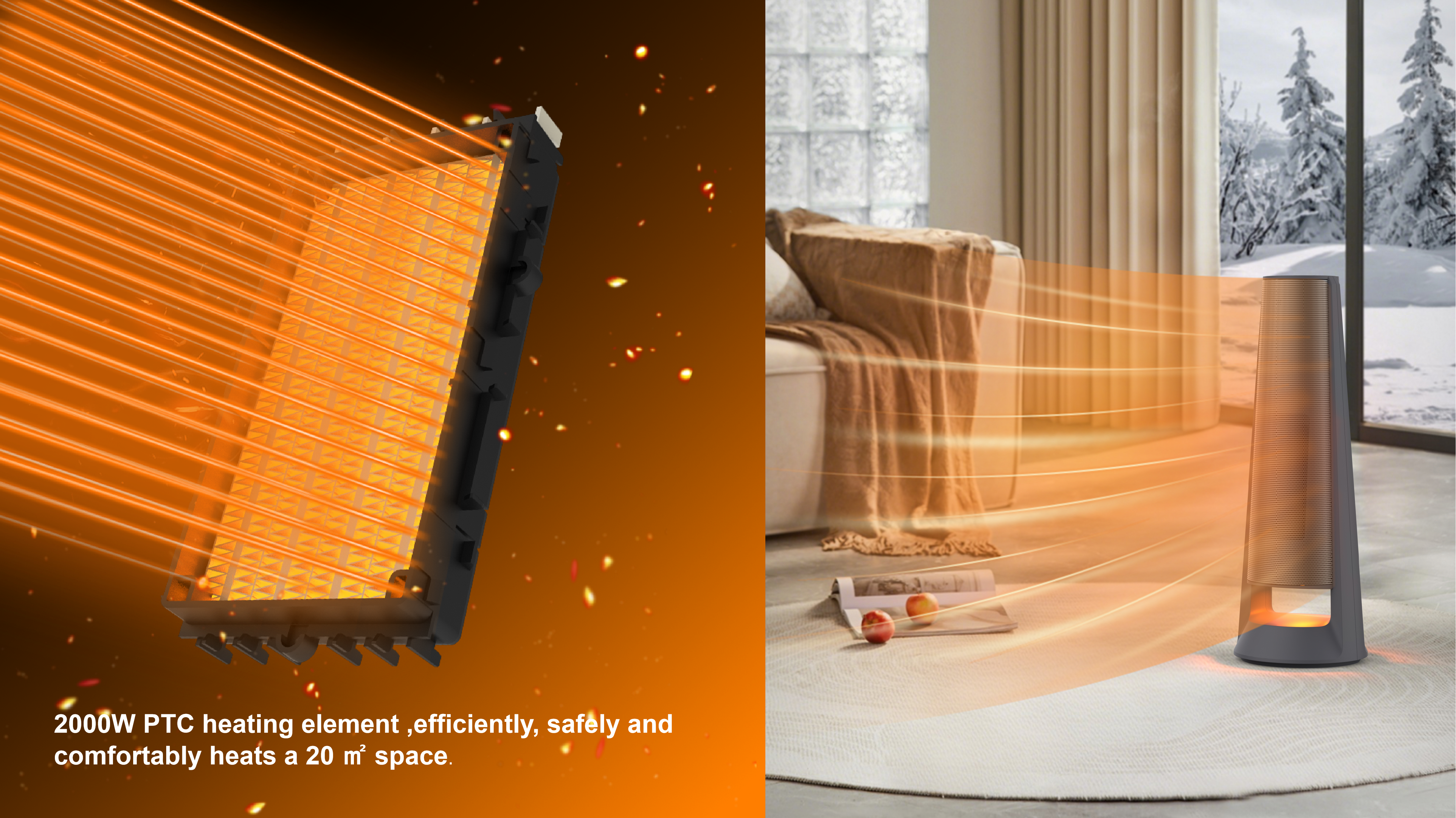 Heater，household electrical appliances，Two Seasons Home Appliances，Atmosphere sense，