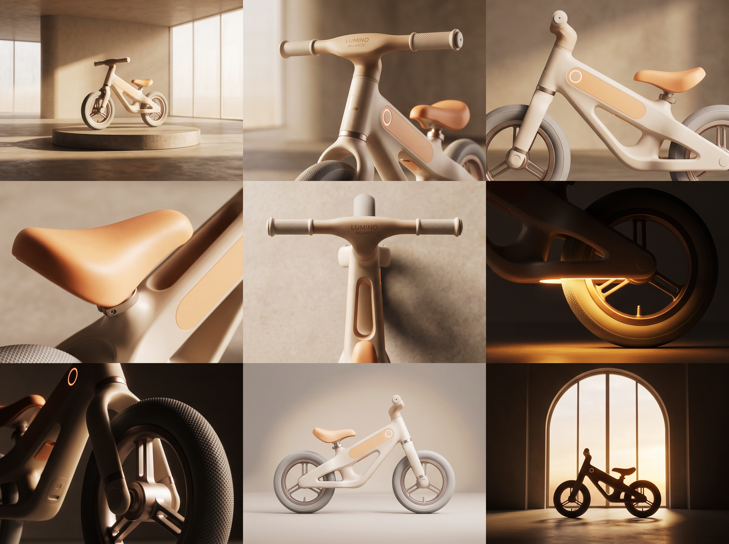 Children's scooter，line complex design，